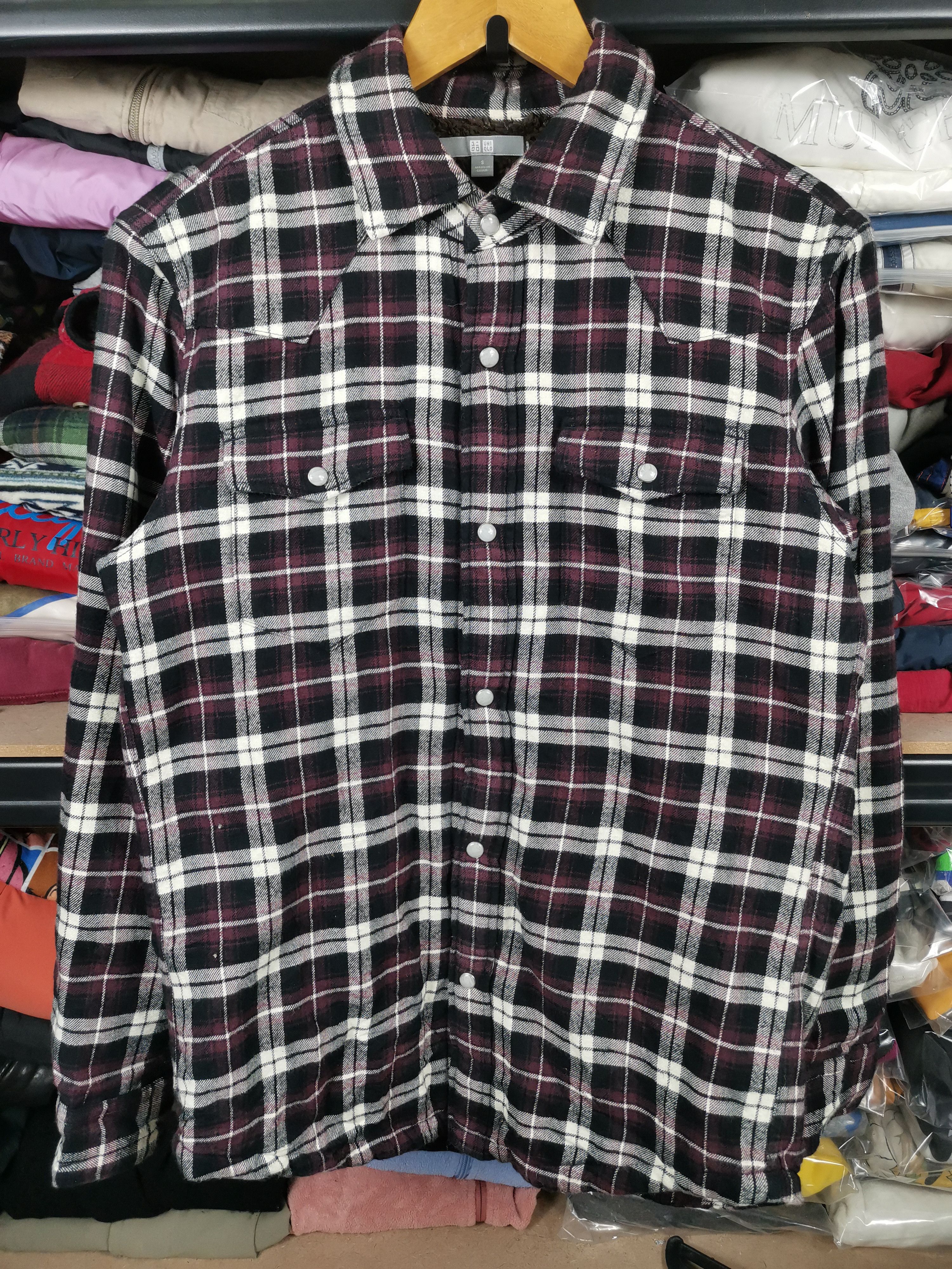 Japanese Brand Japanese Brand Uniqlo Flannel Shirt Linning Sherpa Size US S / EU 44-46 / 1 - 1 Thumbnail
