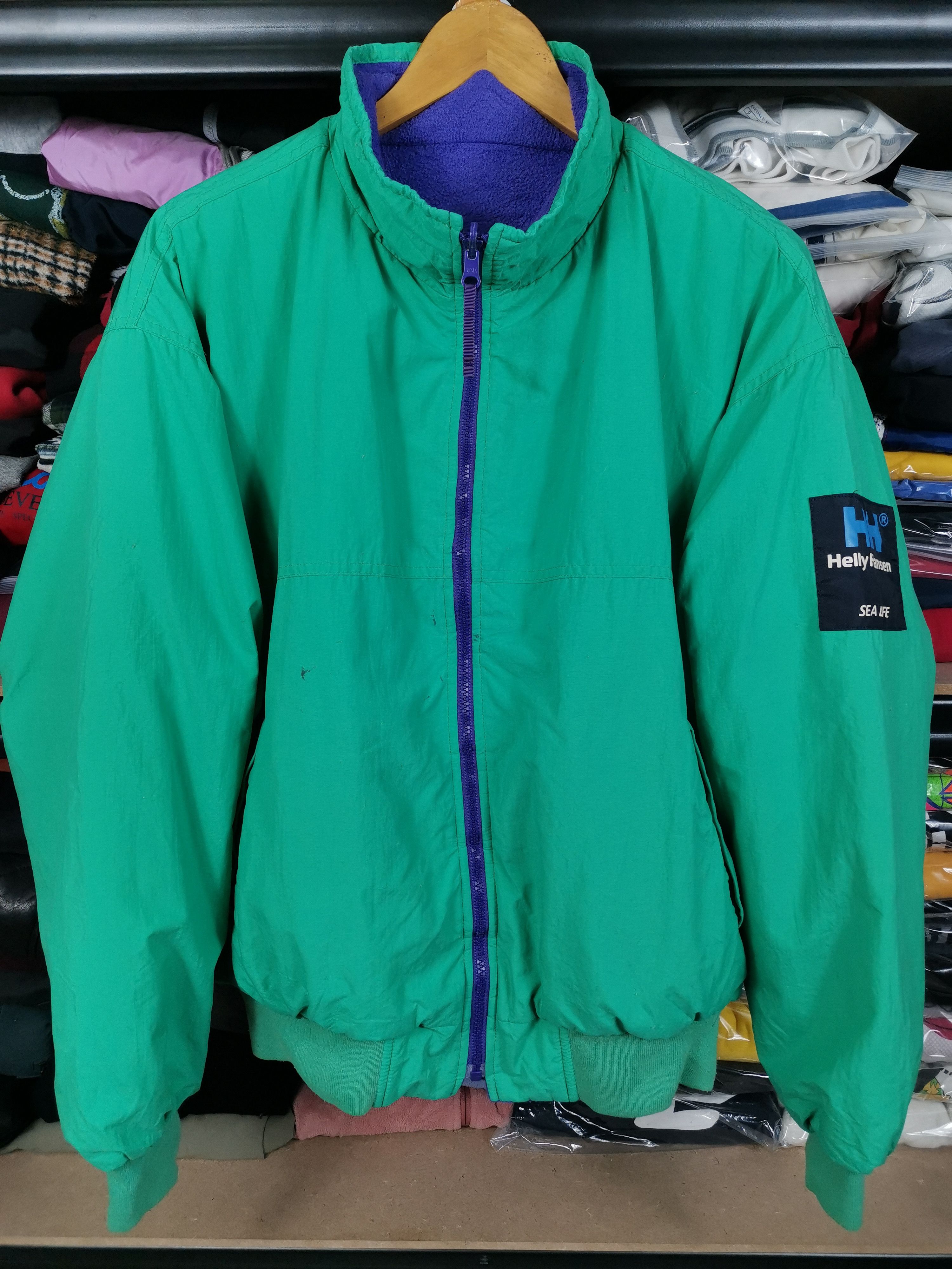 Helly Hansen Vintage Helly Hansen Reversible Bomber Jacket Size US XL / EU 56 / 4 - 1 Thumbnail