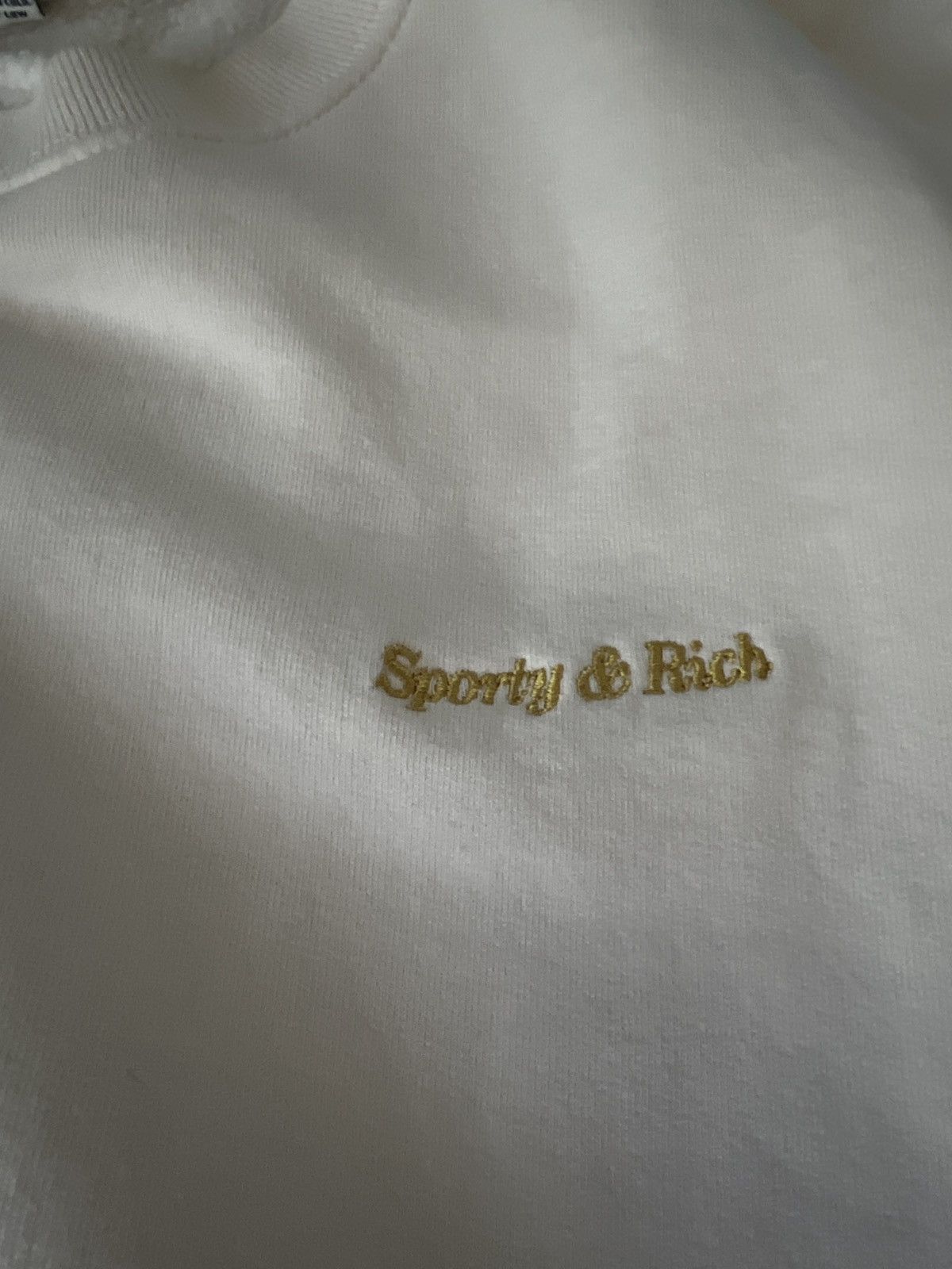 Sporty & Rich Sporty & Rich Logo Sweatshirt Cream Large Size US L / EU 52-54 / 3 - 1 Thumbnail