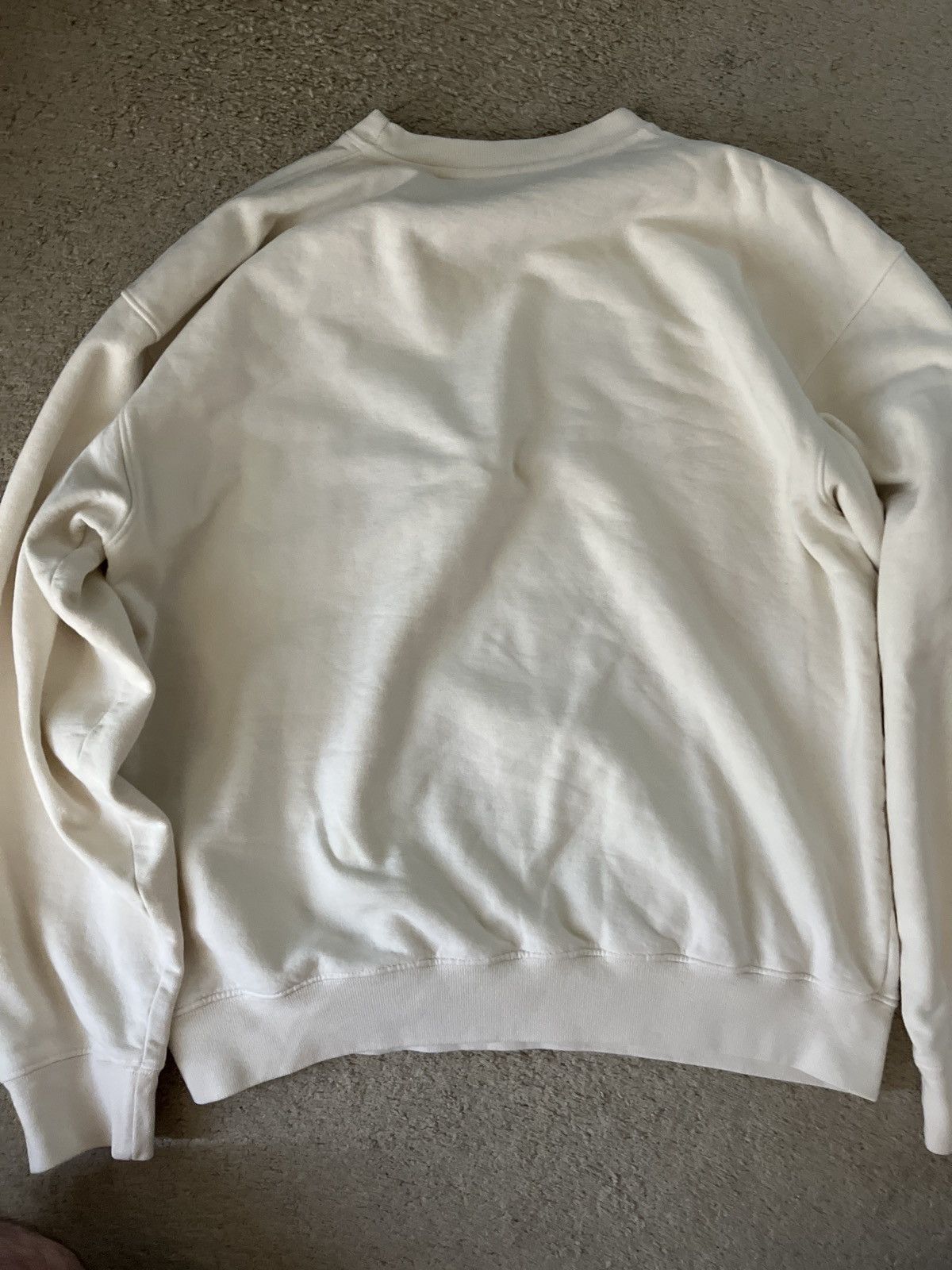 Sporty & Rich Sporty & Rich Logo Sweatshirt Cream Large Size US L / EU 52-54 / 3 - 2 Thumbnail