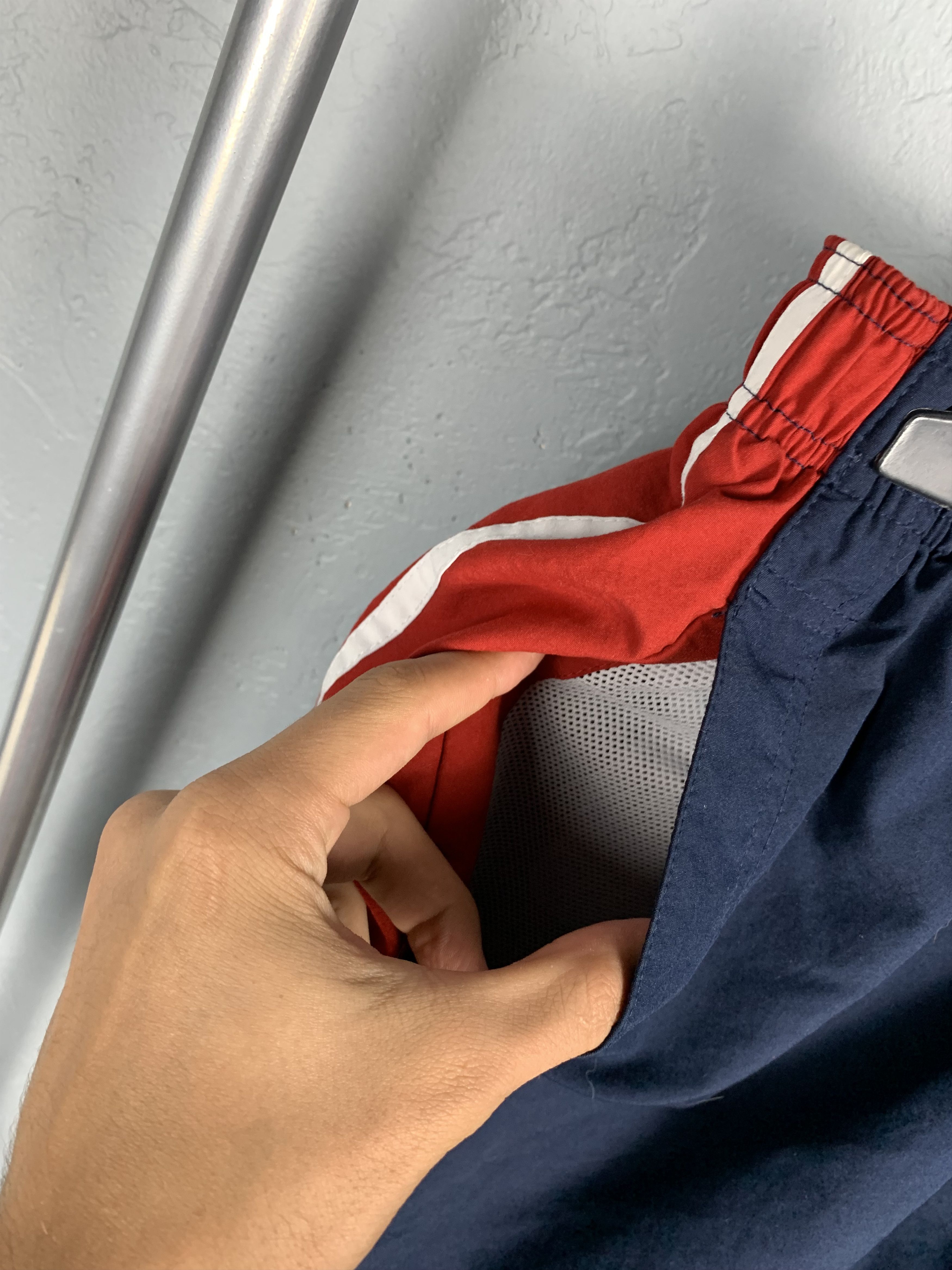 Nike × Vintage Nike 90s Vintage Nylon Mens Shorts Y2K Size US 36 / EU 52 - 3 Thumbnail
