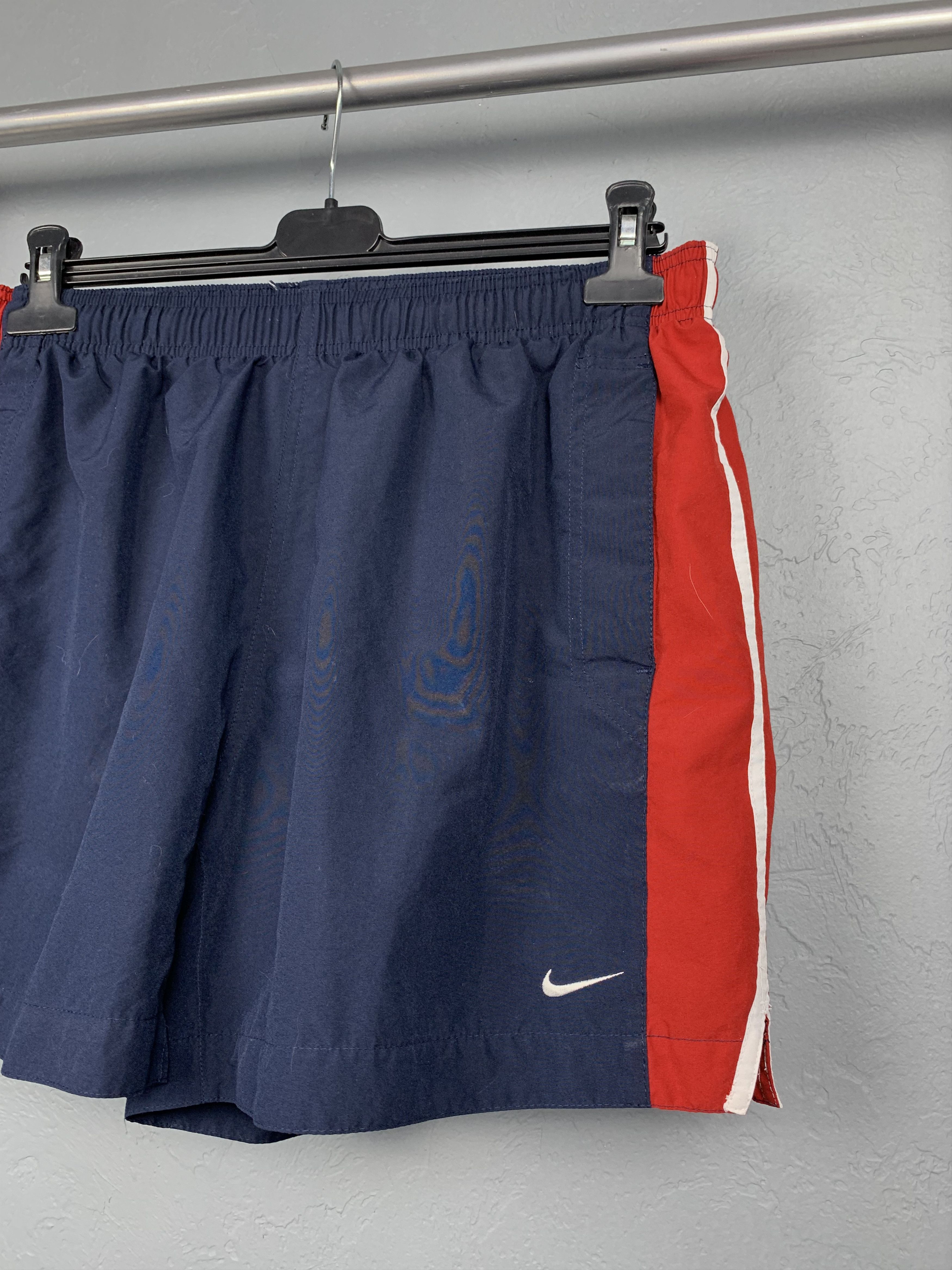 Nike × Vintage Nike 90s Vintage Nylon Mens Shorts Y2K Size US 36 / EU 52 - 2 Thumbnail
