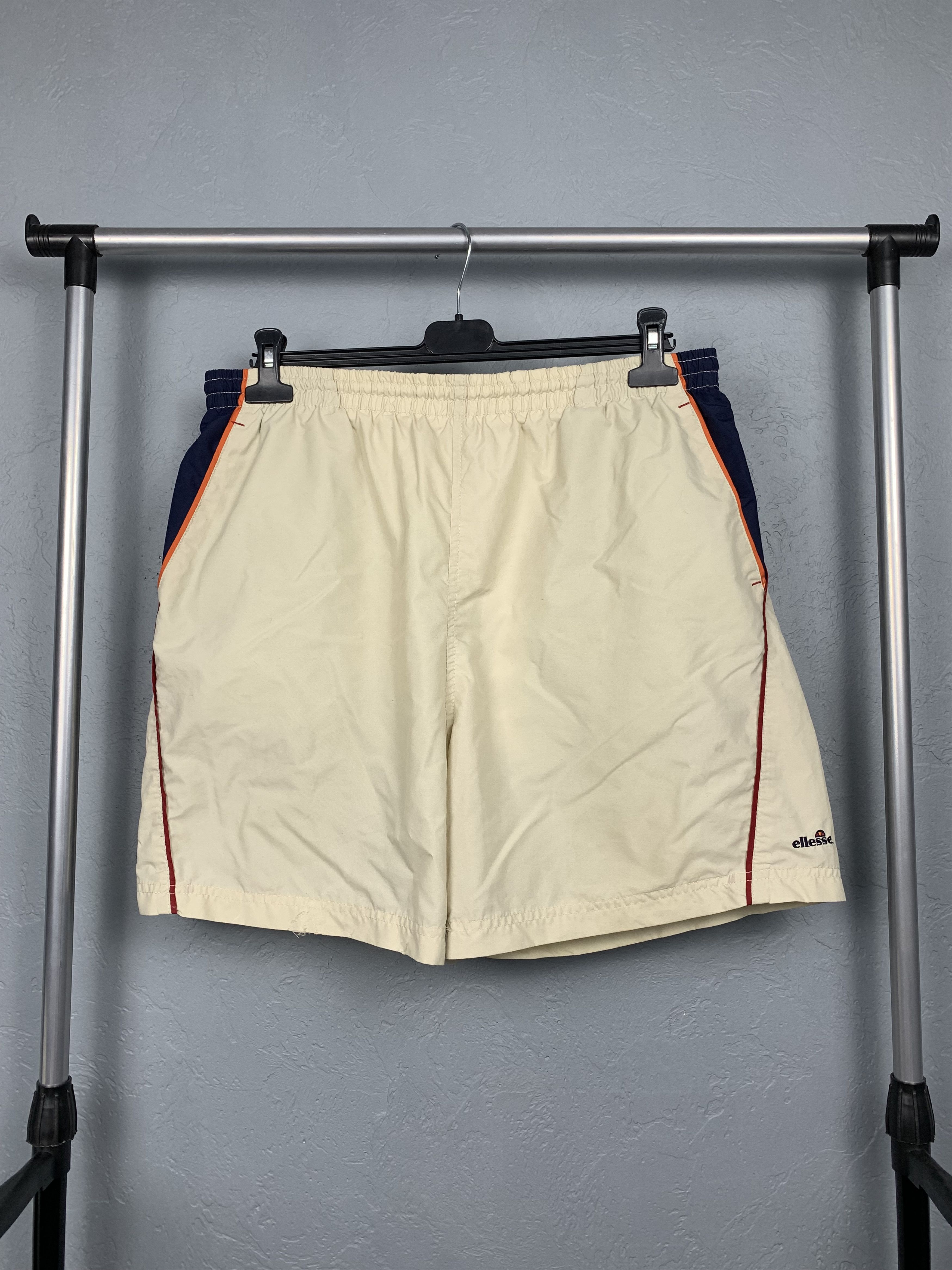 Ellesse × Vintage Ellesse 90s Vintage Mens Nylon Shorts Size US 34 / EU 50 - 1 Thumbnail