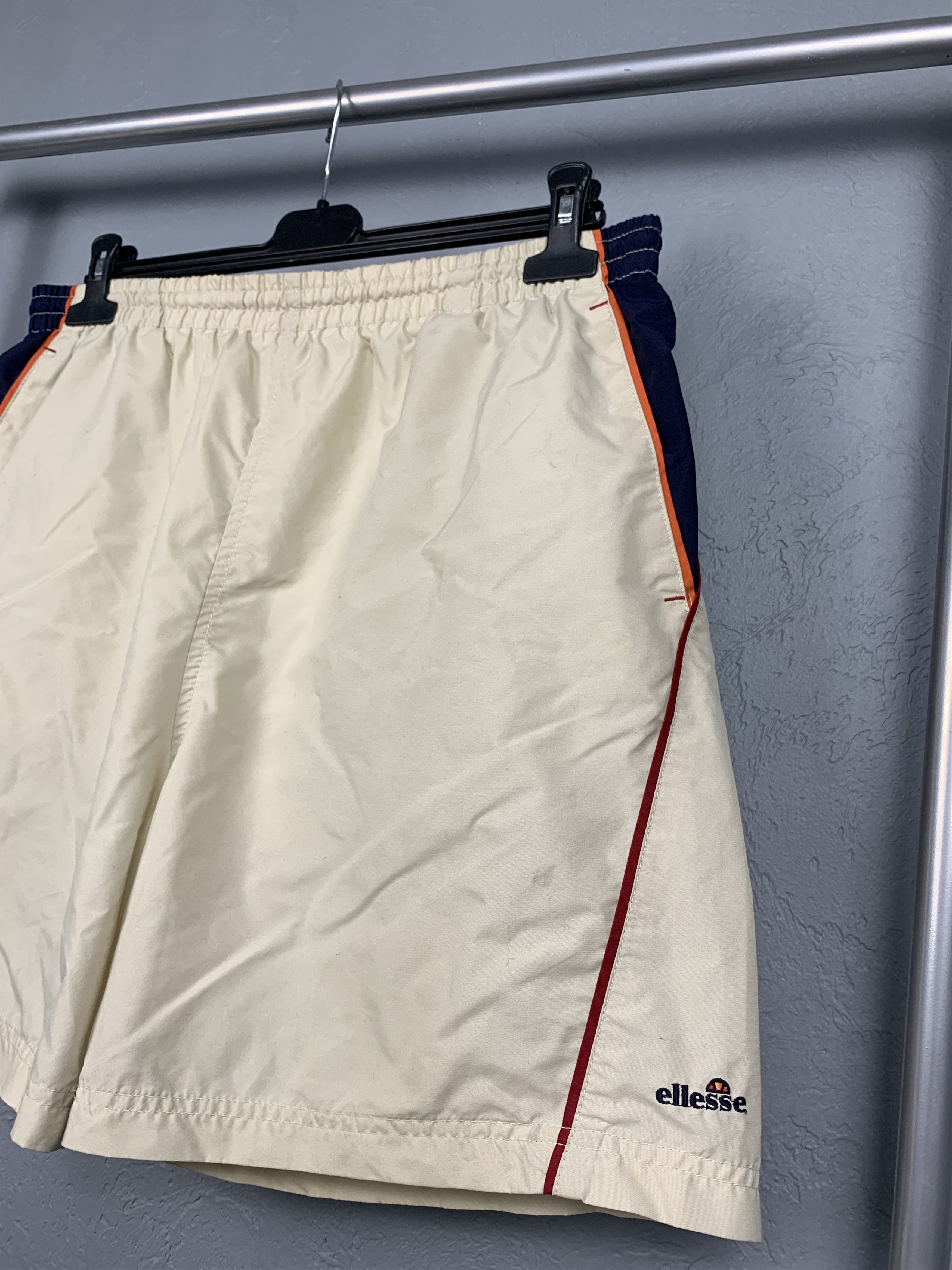 Ellesse × Vintage Ellesse 90s Vintage Mens Nylon Shorts Size US 34 / EU 50 - 2 Thumbnail