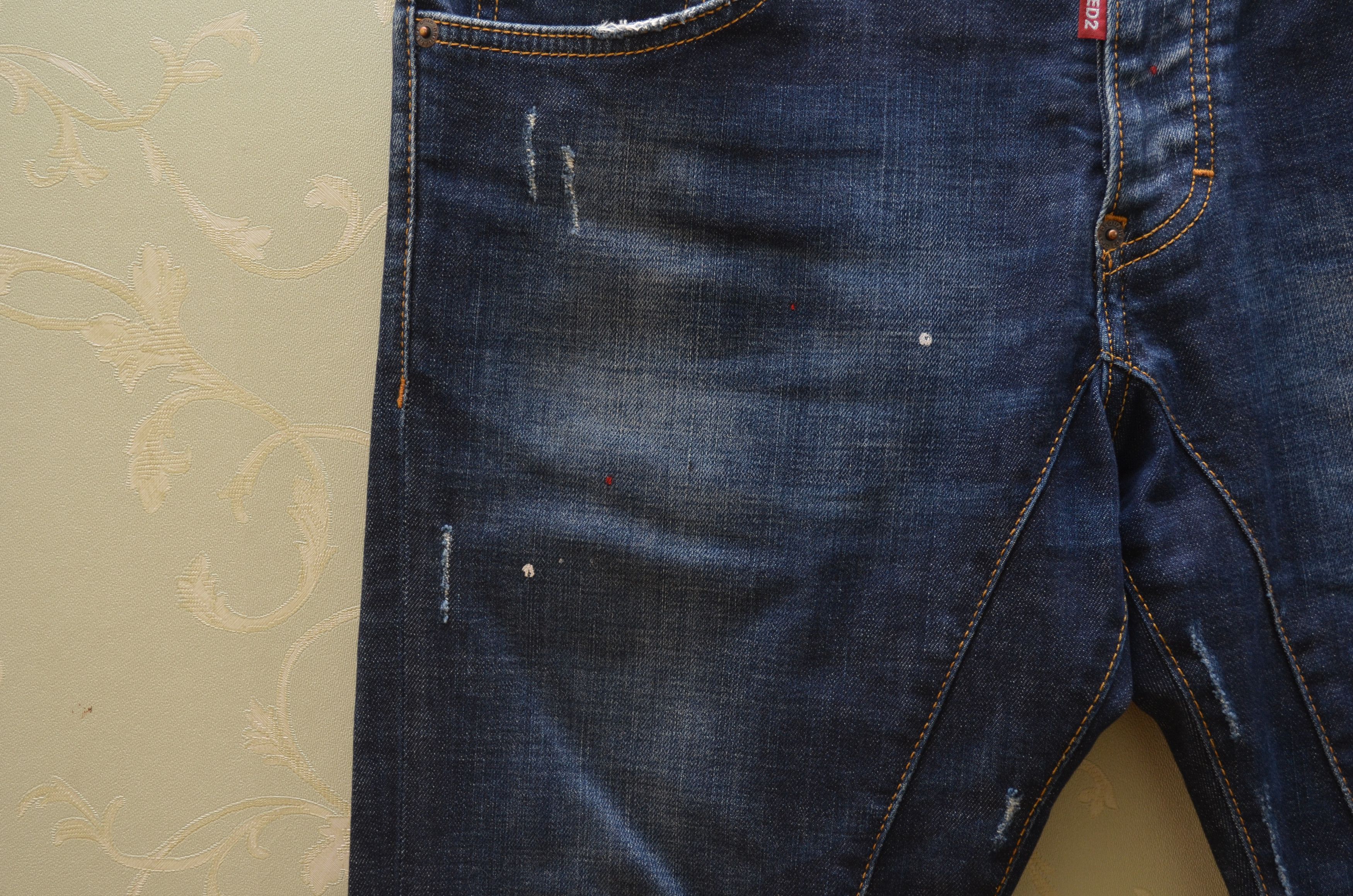 Dsquared2 Dsquared2 Blue Distressed Skinny Dan jeans Sz W30 L30 Size US 30 / EU 46 - 10 Thumbnail