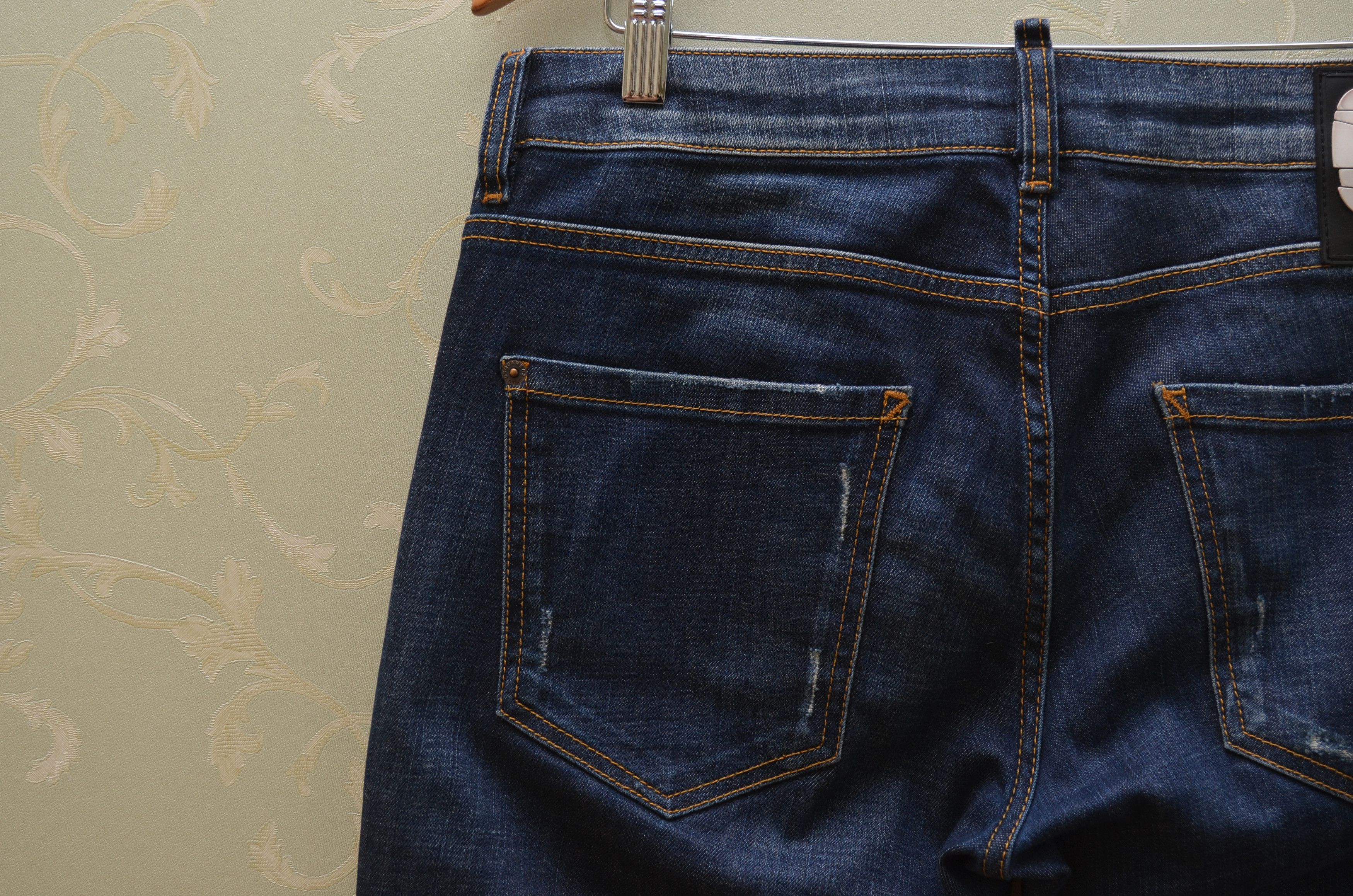 Dsquared2 Dsquared2 Blue Distressed Skinny Dan jeans Sz W30 L30 Size US 30 / EU 46 - 16 Thumbnail