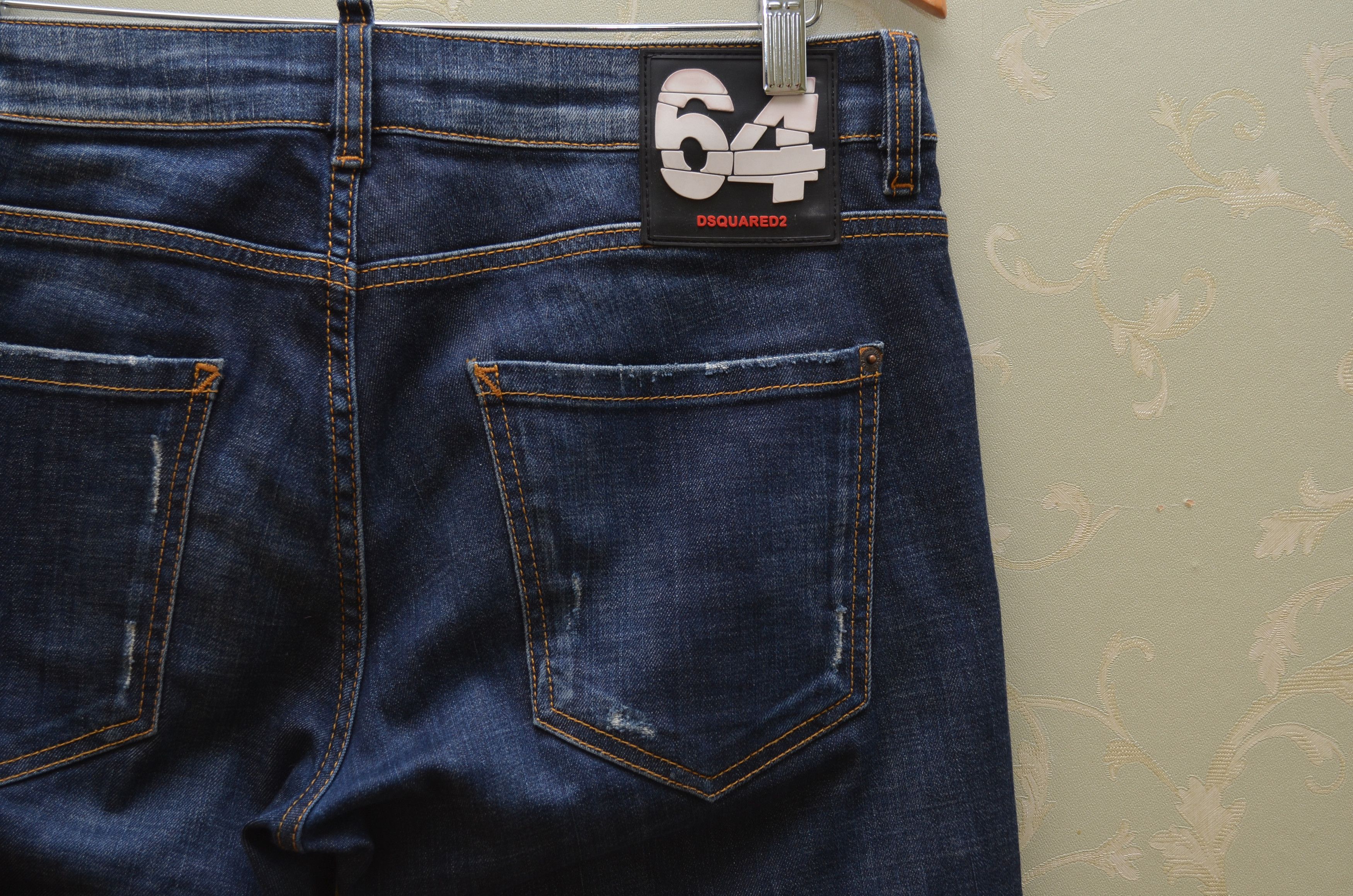 Dsquared2 Dsquared2 Blue Distressed Skinny Dan jeans Sz W30 L30 Size US 30 / EU 46 - 15 Thumbnail