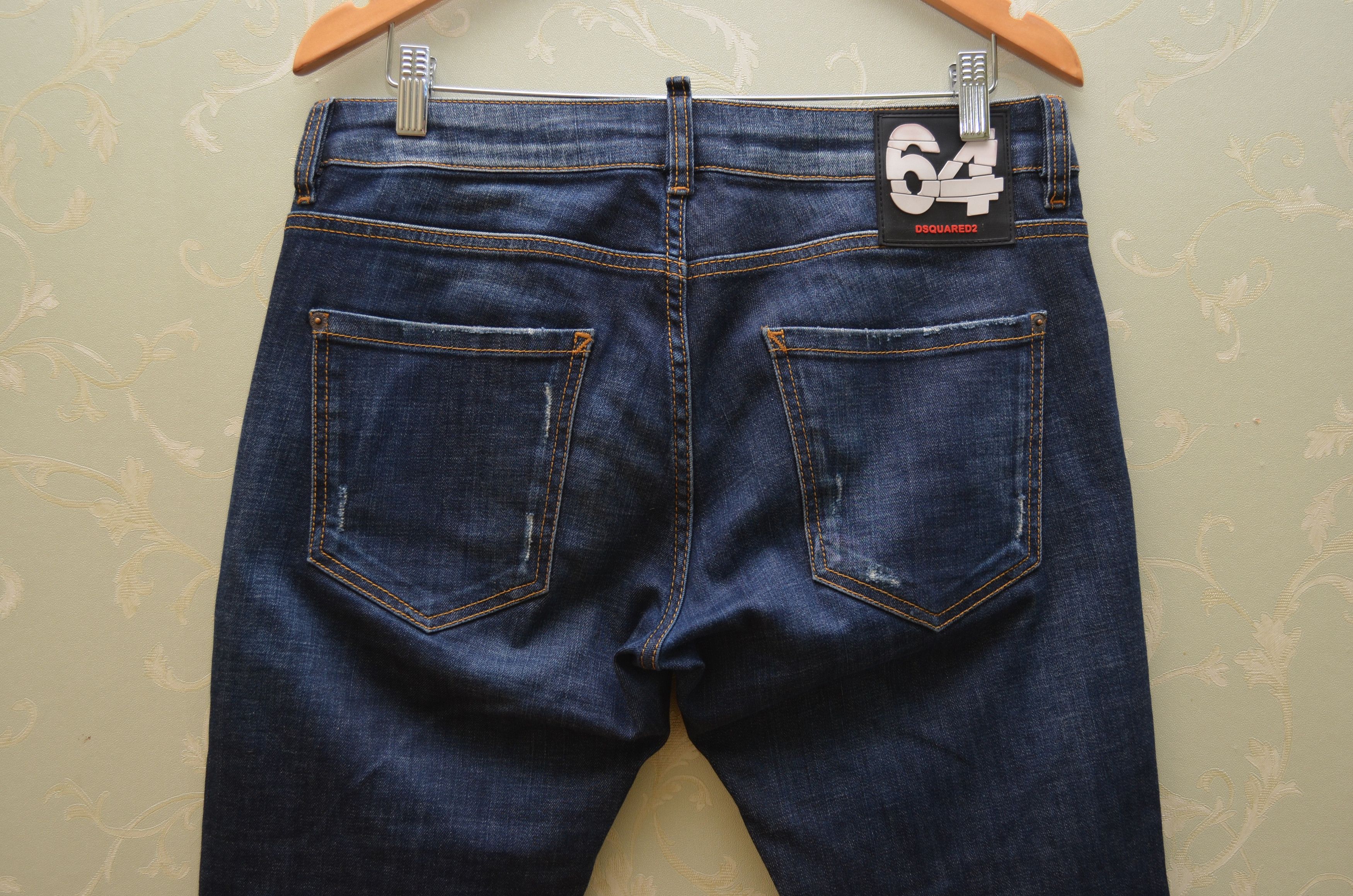 Dsquared2 Dsquared2 Blue Distressed Skinny Dan jeans Sz W30 L30 Size US 30 / EU 46 - 14 Thumbnail