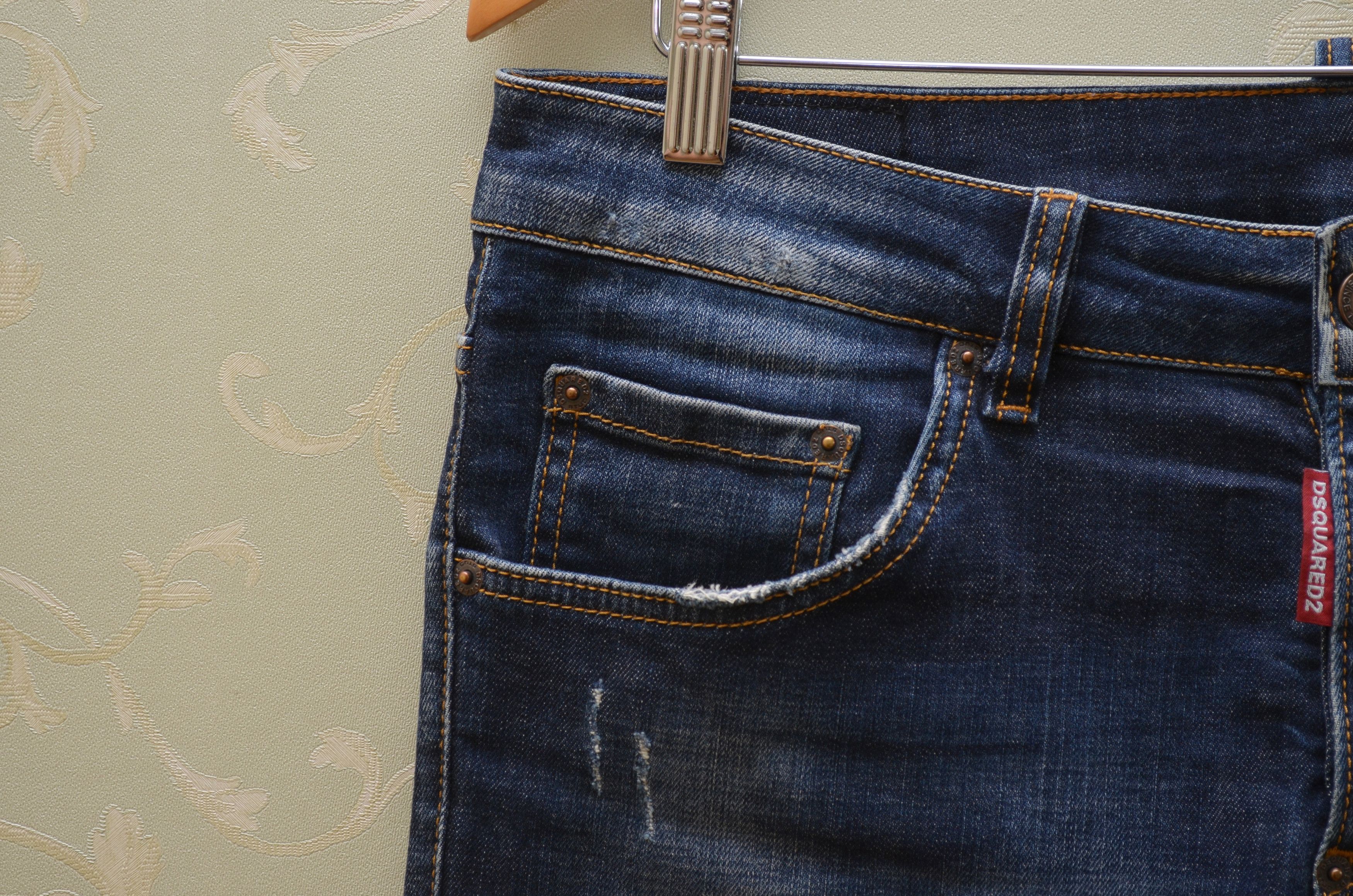 Dsquared2 Dsquared2 Blue Distressed Skinny Dan jeans Sz W30 L30 Size US 30 / EU 46 - 3 Thumbnail