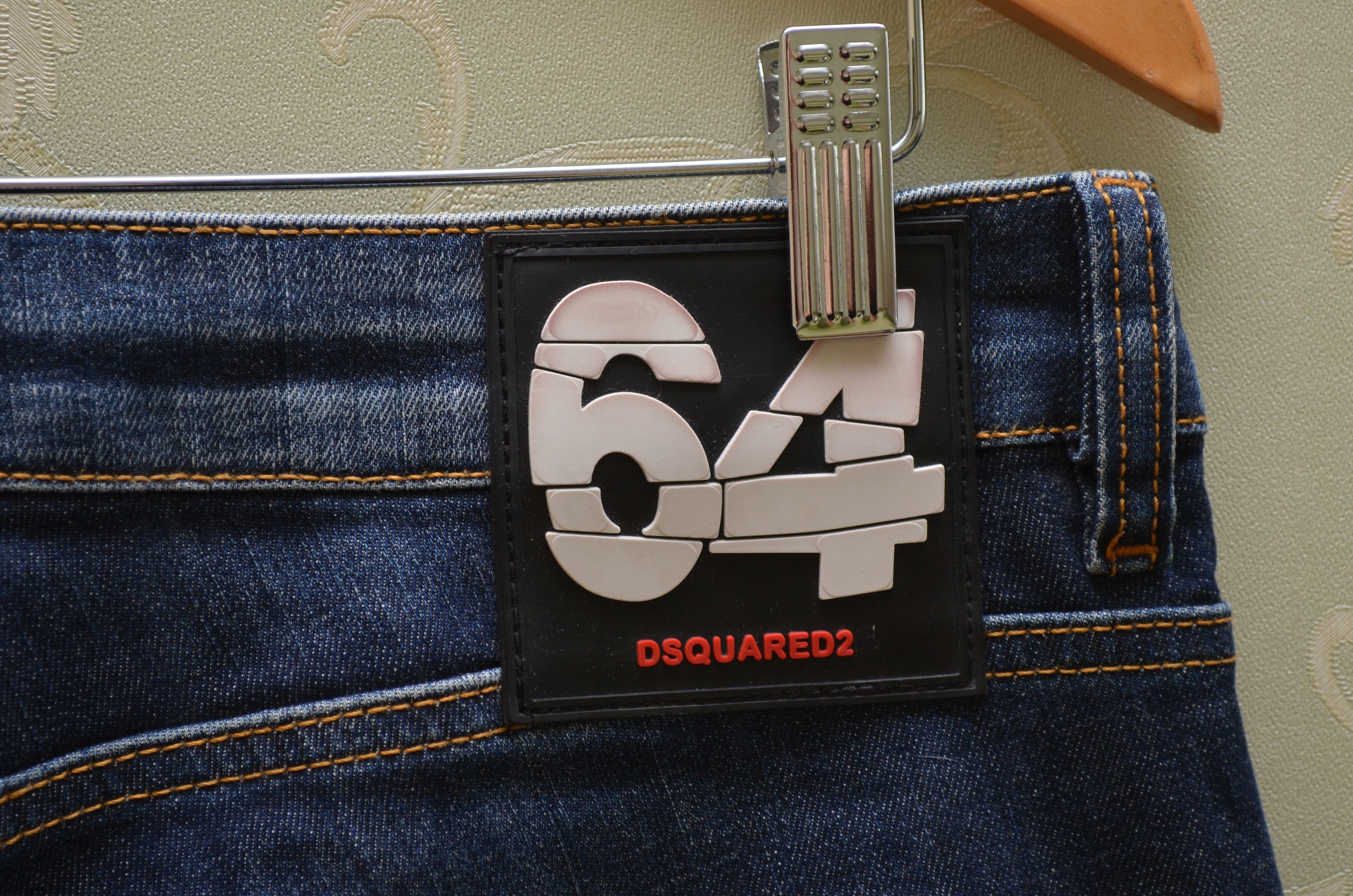 Dsquared2 Dsquared2 Blue Distressed Skinny Dan jeans Sz W30 L30 Size US 30 / EU 46 - 17 Thumbnail