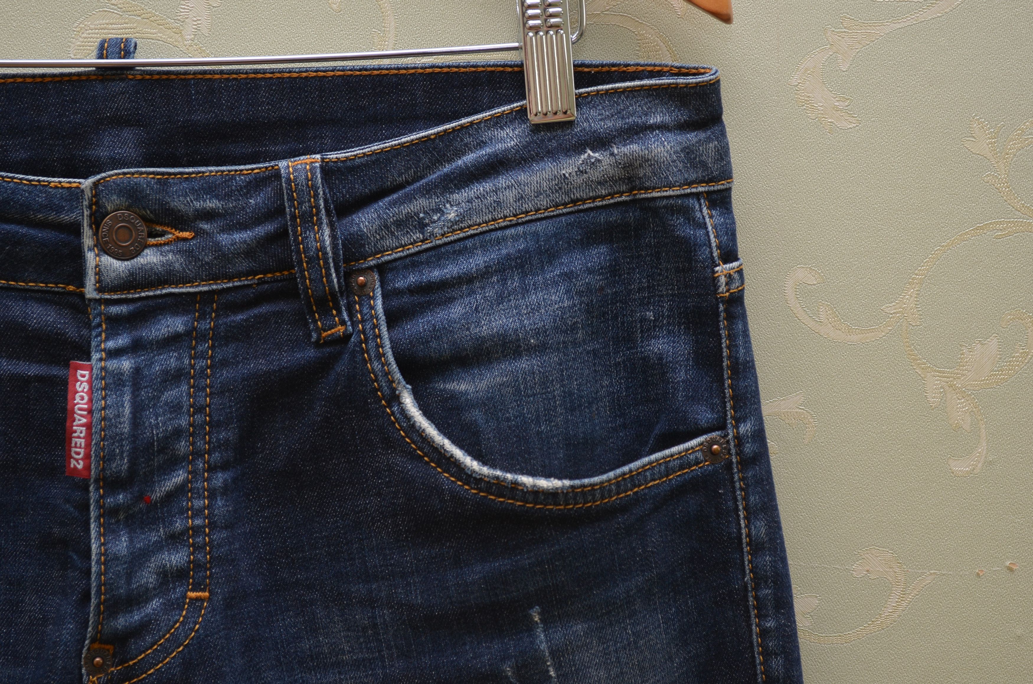 Dsquared2 Dsquared2 Blue Distressed Skinny Dan jeans Sz W30 L30 Size US 30 / EU 46 - 4 Thumbnail