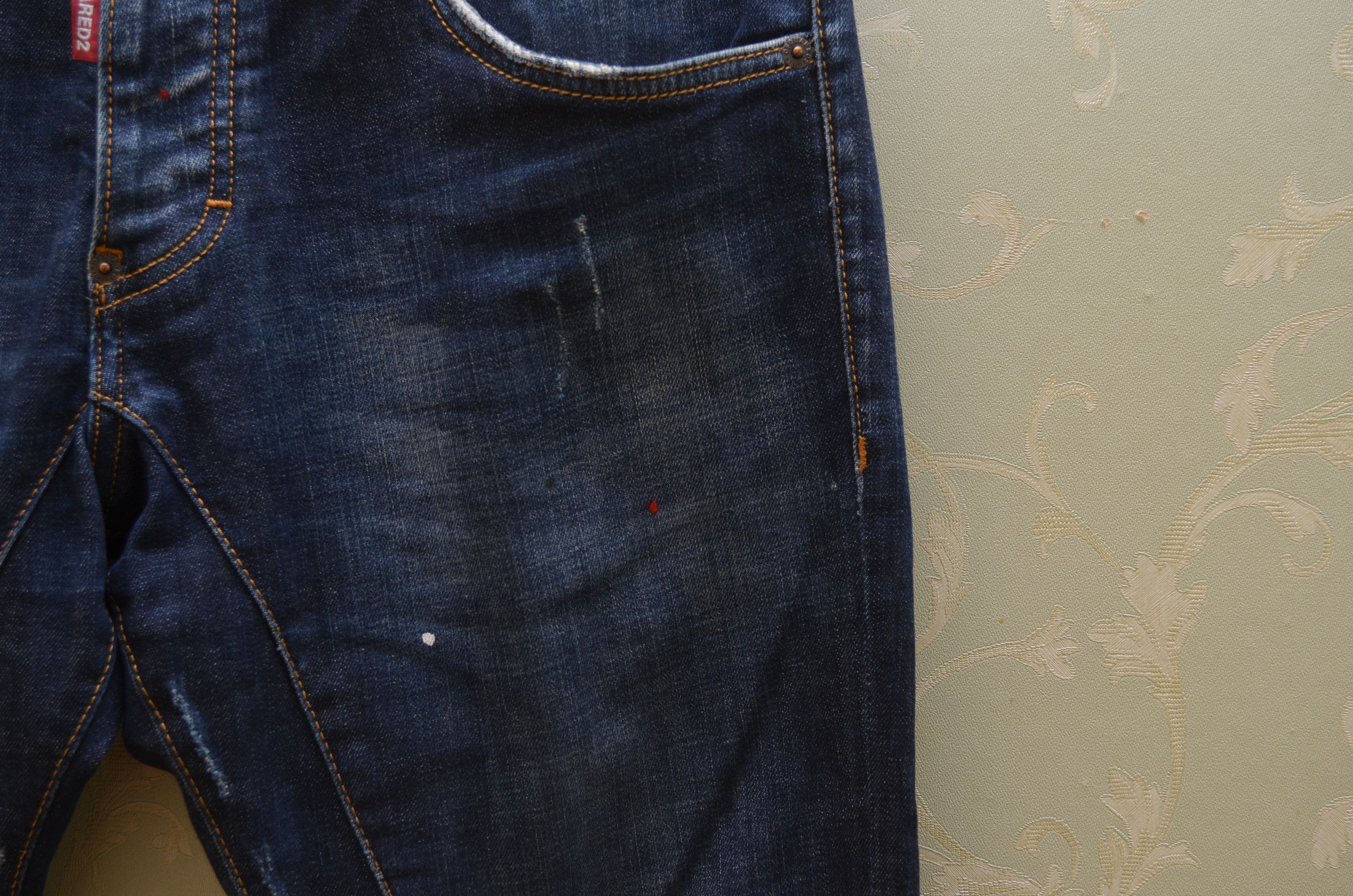 Dsquared2 Dsquared2 Blue Distressed Skinny Dan jeans Sz W30 L30 Size US 30 / EU 46 - 11 Thumbnail
