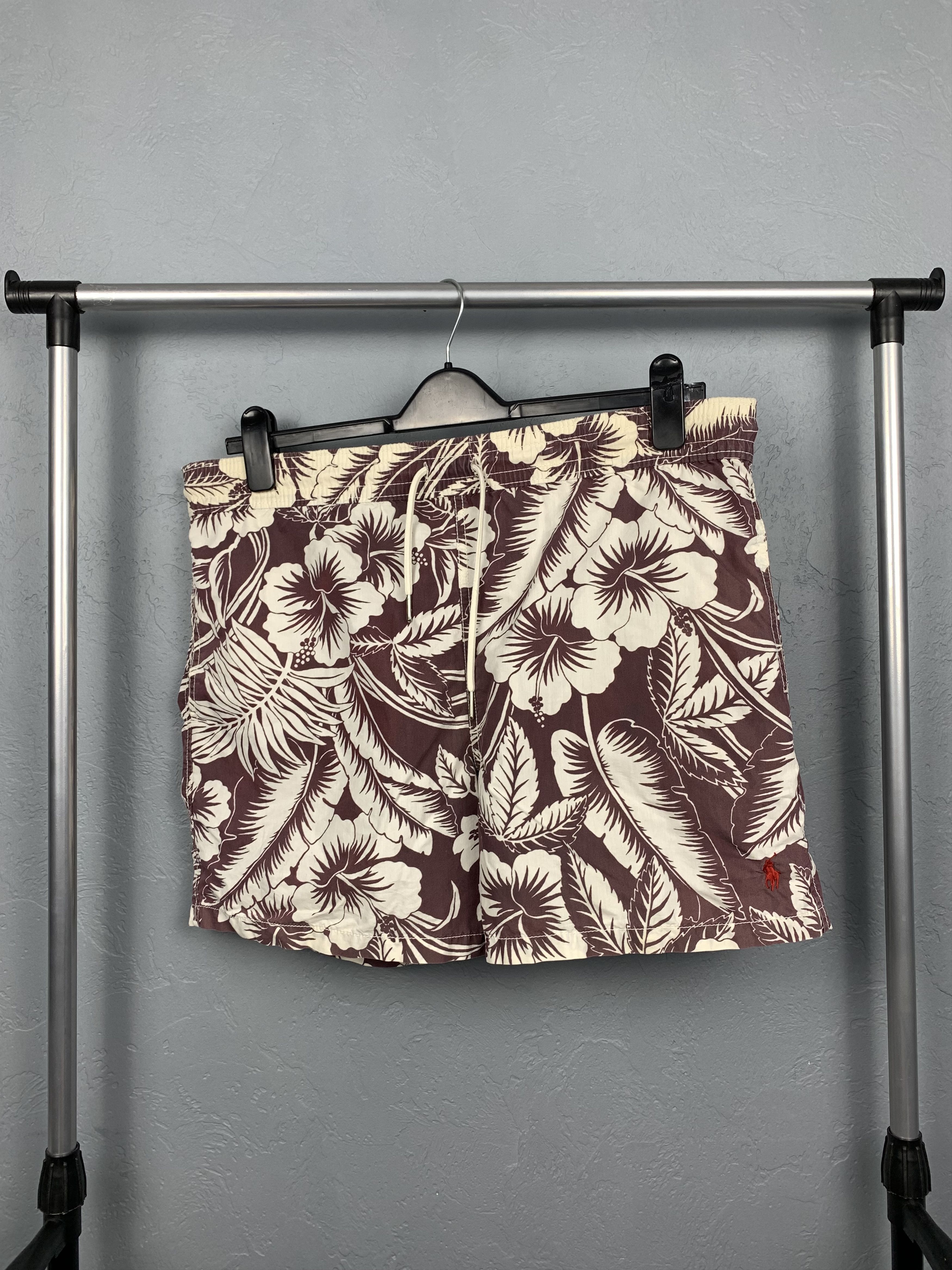 Polo Ralph Lauren × Ralph Lauren × Vintage Polo Ralph Lauren Mens Full Floral Printed Swimming Shorts Size US 32 / EU 48 - 1 Thumbnail