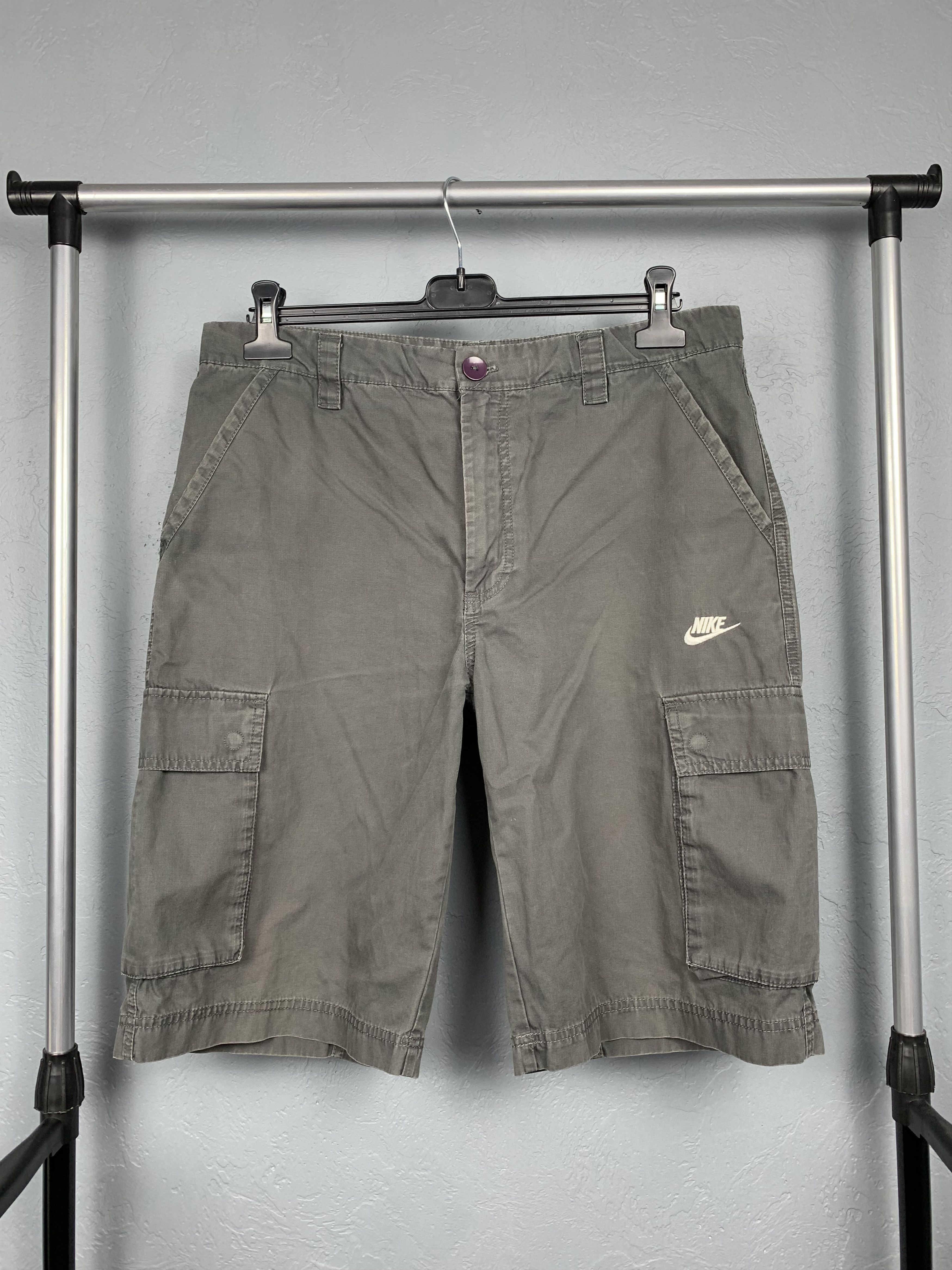 Nike × Vintage Nike Vintage Sun Faded Cargo Mens Shorts Y2K Size US 32 / EU 48 - 1 Thumbnail