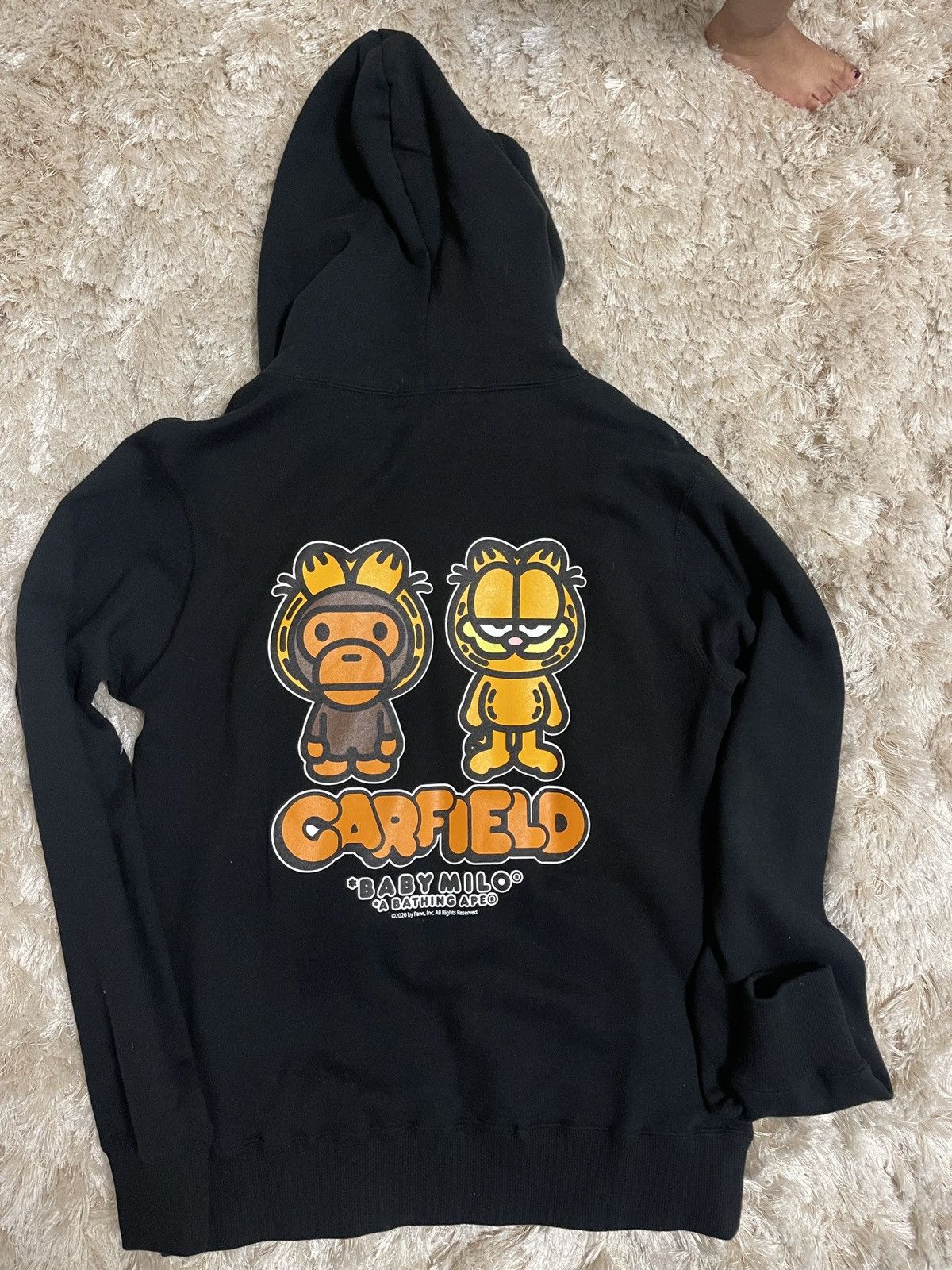 Bape Bape x Garfield Pullover Hoodie Size US L / EU 52-54 / 3 - 7 Thumbnail