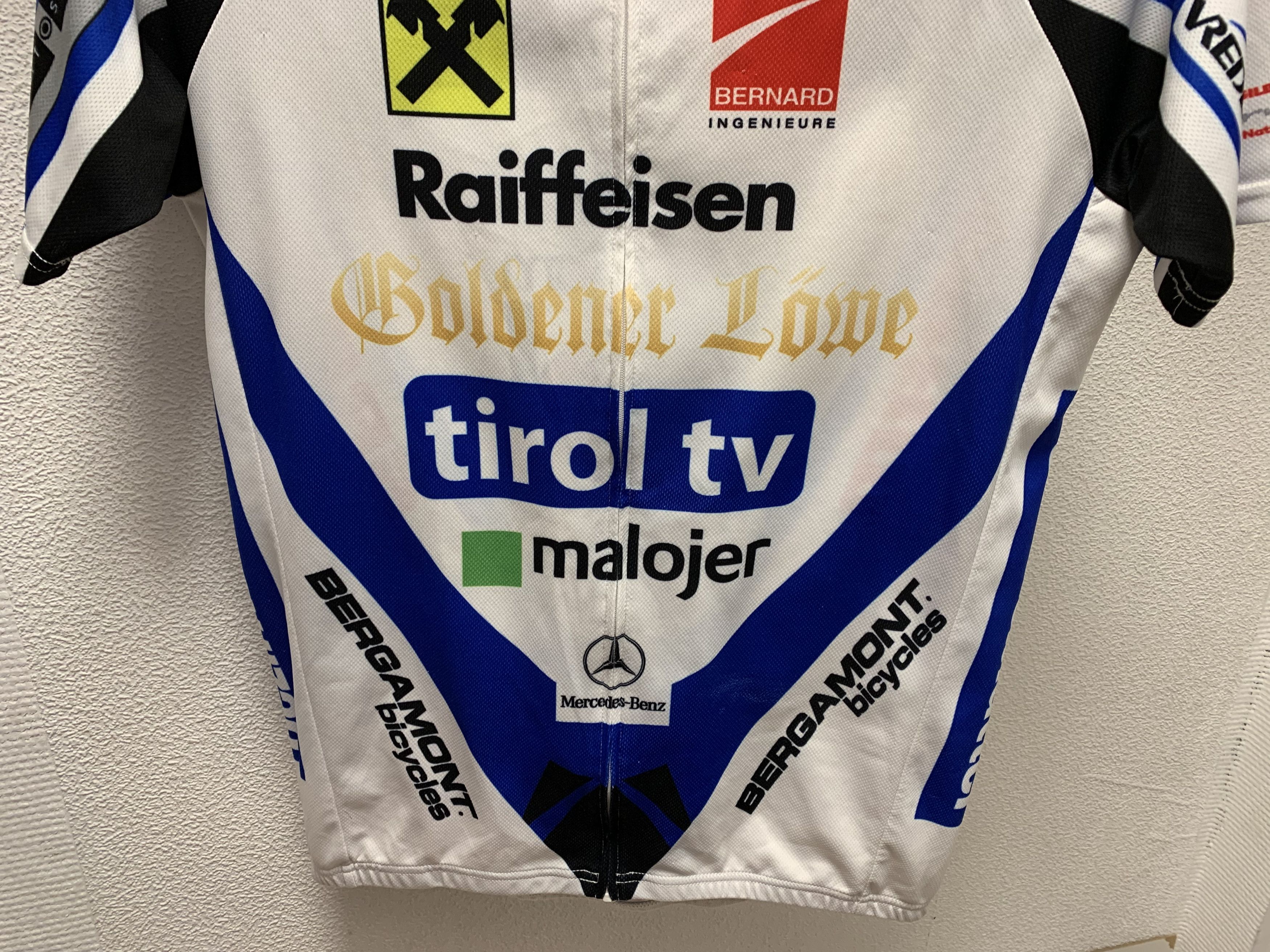 Bicycle Vintage bicycle shirt raiffeisen Mercedes malojer Xl sz Size US XL / EU 56 / 4 - 3 Thumbnail
