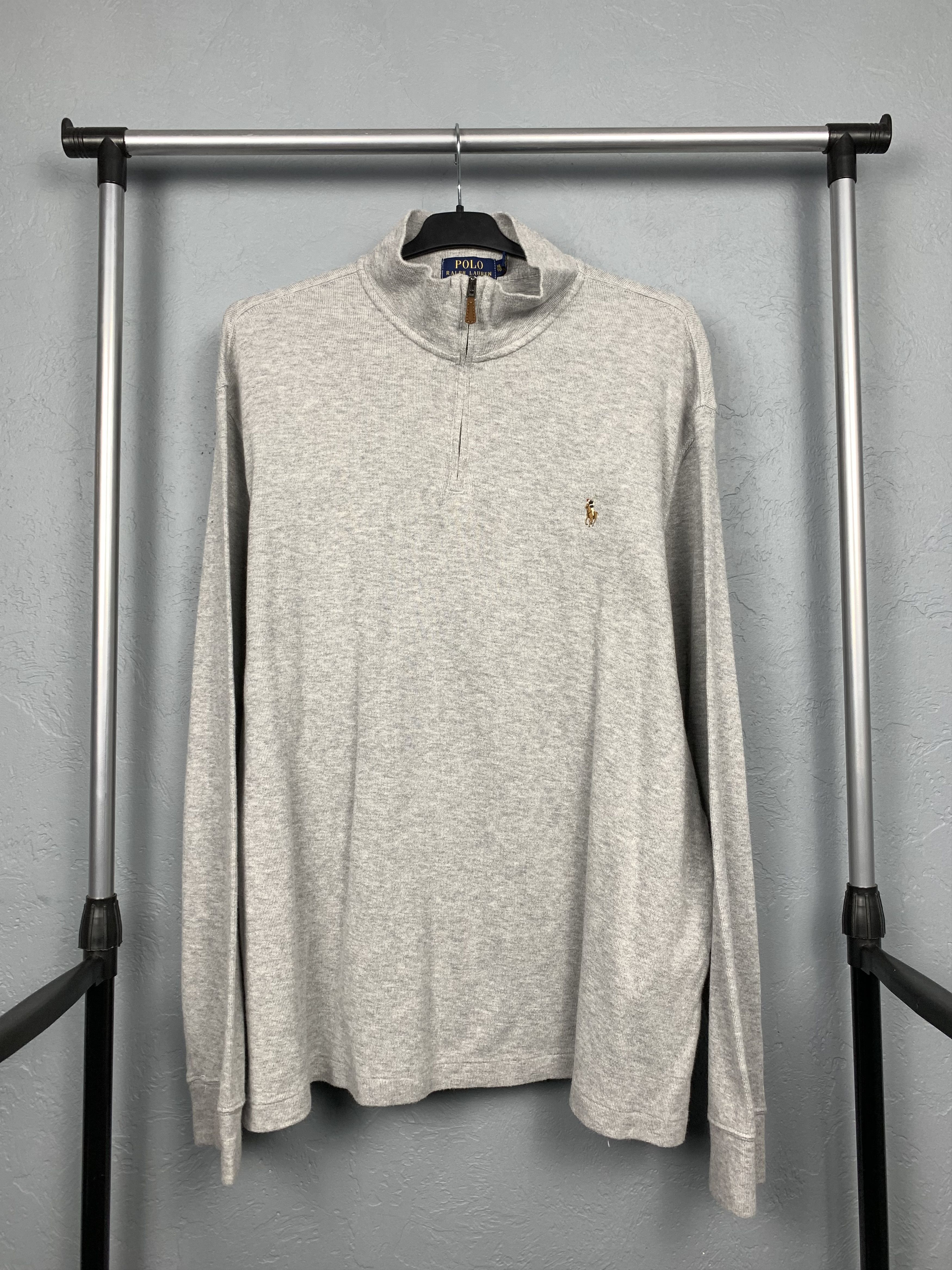Polo Ralph Lauren × Ralph Lauren × Vintage Polo Ralph Lauren Vintage Mens 1\4 Quarter Zip Sweatshirt Size US XL / EU 56 / 4 - 1 Thumbnail