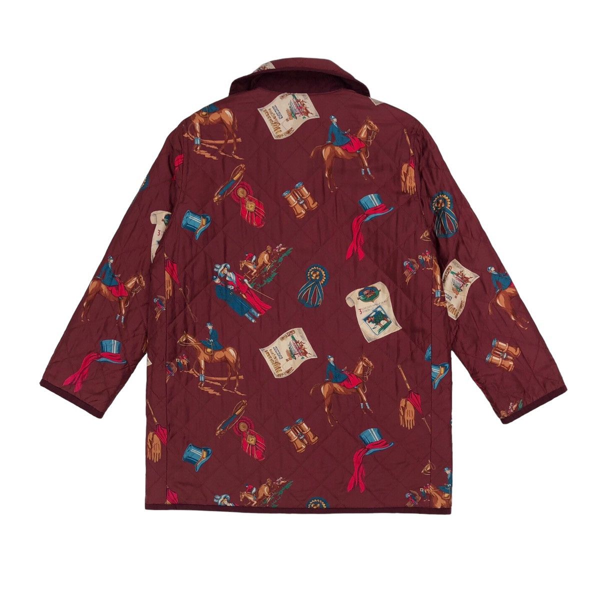Burberry Burberrys Animal Equestrian Reversible Printed Long Jacket Size XL / US 12-14 / IT 48-50 - 9 Thumbnail