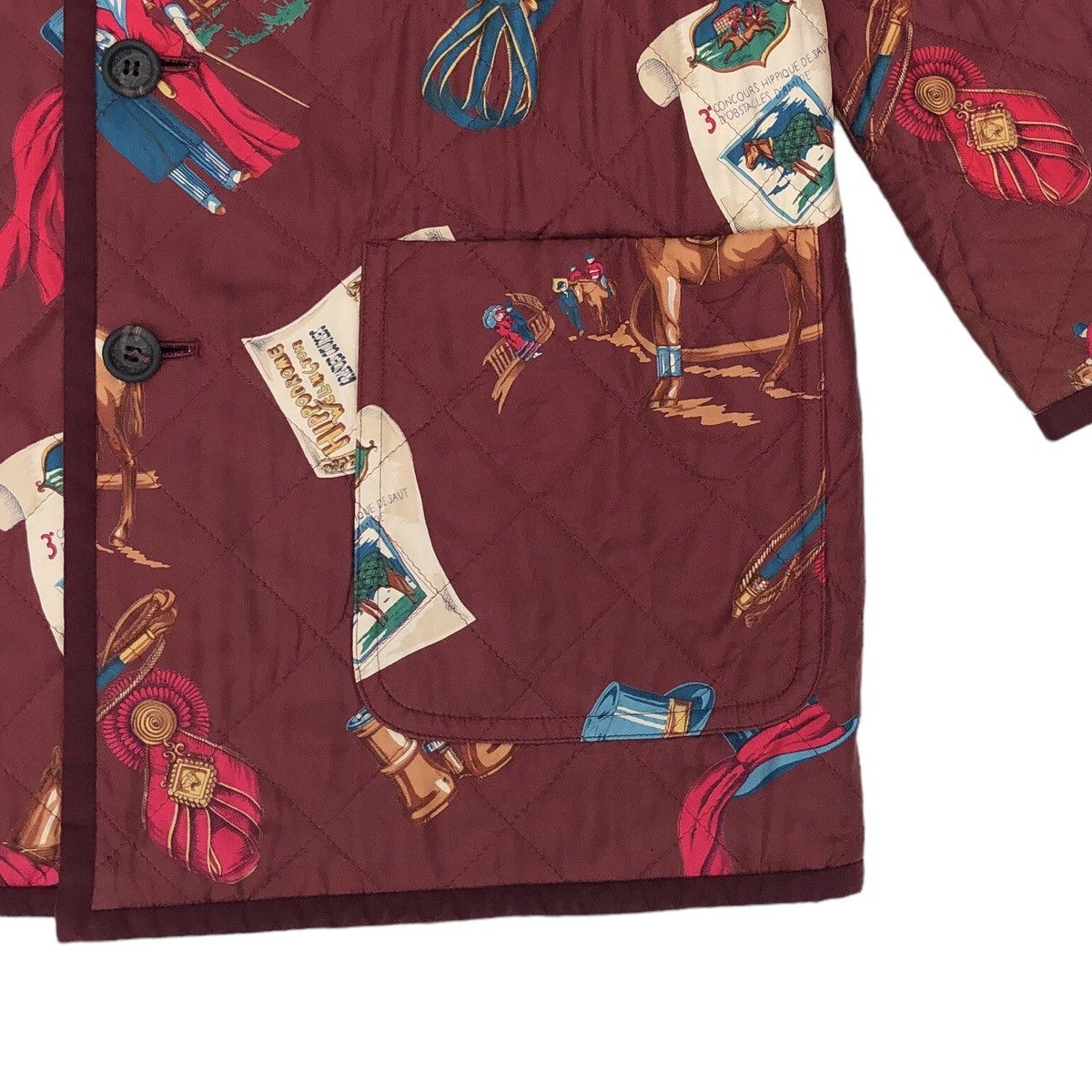 Burberry Burberrys Animal Equestrian Reversible Printed Long Jacket Size XL / US 12-14 / IT 48-50 - 7 Thumbnail