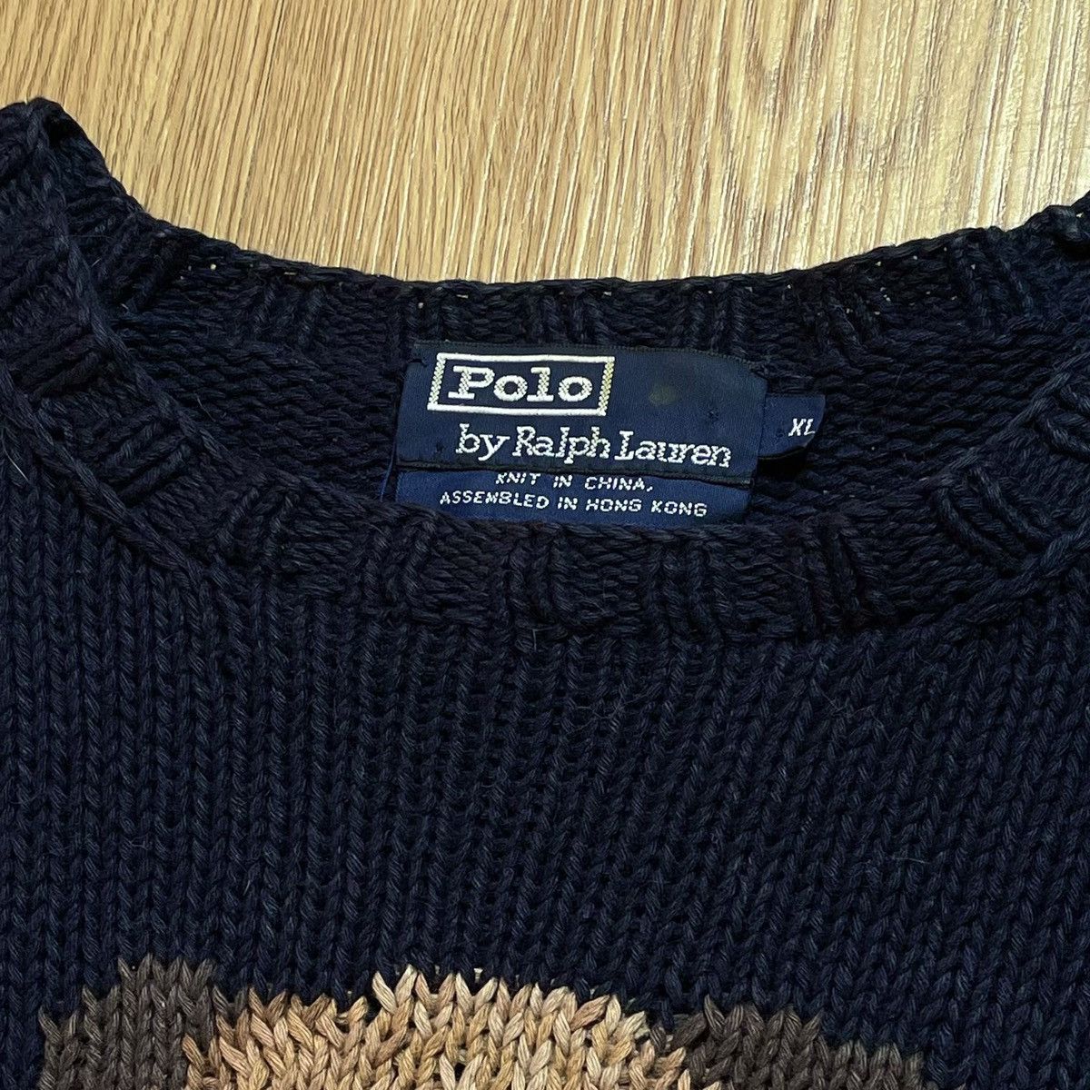 Polo Ralph Lauren × Vintage Sweater Polo Bear Vintage 1992 Hand Knit Size US XL / EU 56 / 4 - 13 Thumbnail