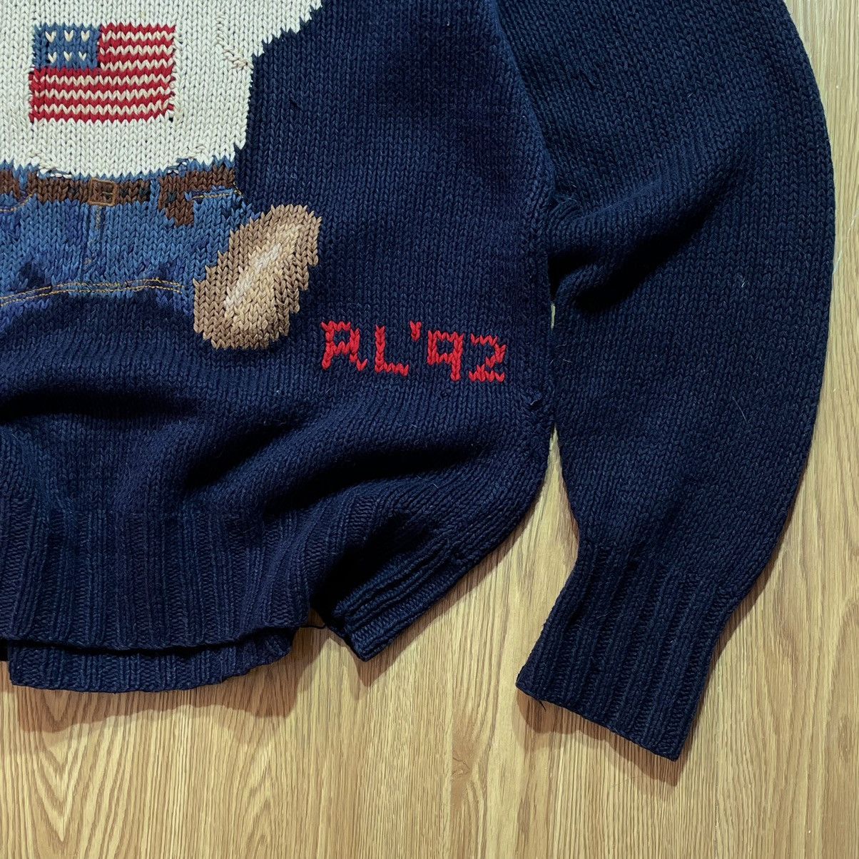 Polo Ralph Lauren × Vintage Sweater Polo Bear Vintage 1992 Hand Knit Size US XL / EU 56 / 4 - 14 Thumbnail
