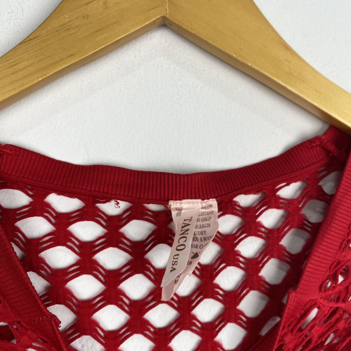 20471120 × Beauty Beast × Seditionaries Y2K red long sleeve fishnet shirt Size M / US 6-8 / IT 42-44 - 6 Thumbnail