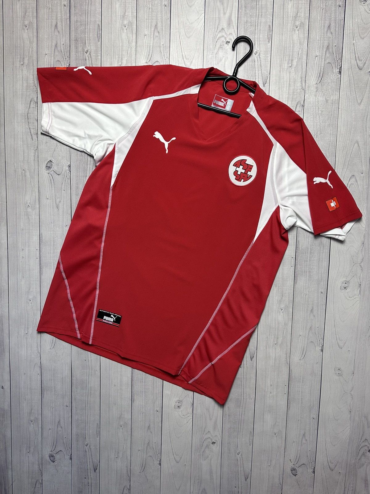 Puma × Vintage Vintage puma Switzerland soccer jersey size XL Size US XL / EU 56 / 4 - 1 Thumbnail