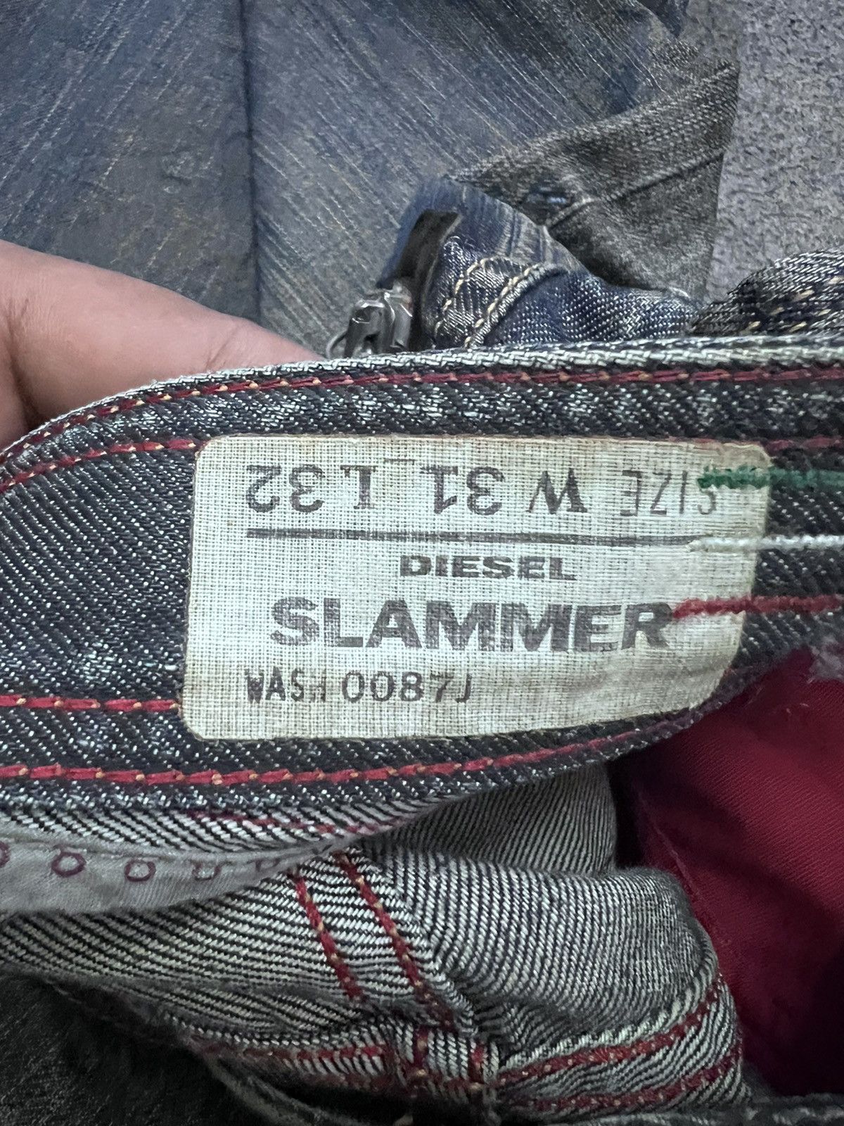 Diesel × Japanese Brand THRASHED🔥DIESEL RUSTY RED SALVAGE DISTRESSED DENIM PANT Size US 32 / EU 48 - 7 Thumbnail