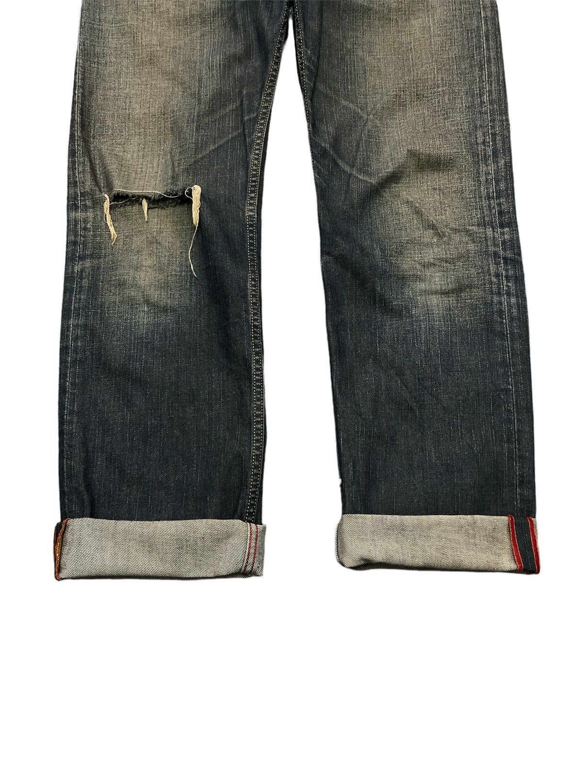 Diesel × Japanese Brand THRASHED🔥DIESEL RUSTY RED SALVAGE DISTRESSED DENIM PANT Size US 32 / EU 48 - 3 Thumbnail