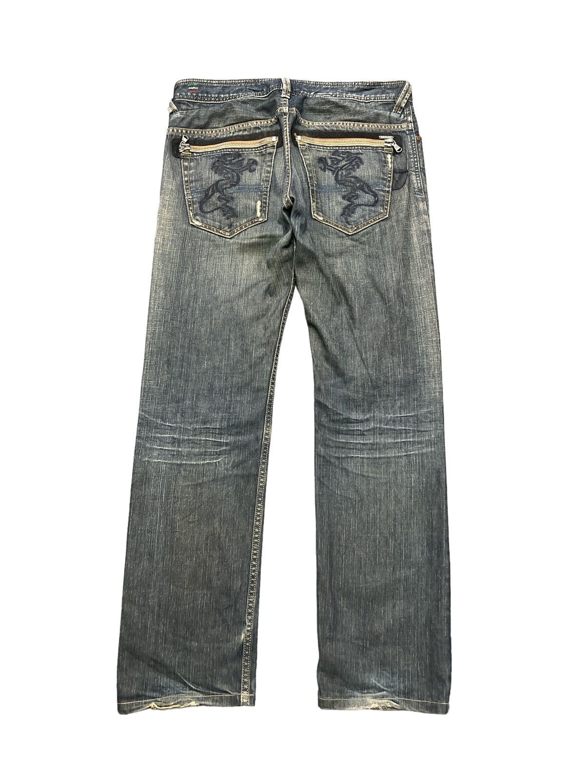 Diesel × Japanese Brand THRASHED🔥DIESEL RUSTY RED SALVAGE DISTRESSED DENIM PANT Size US 32 / EU 48 - 6 Thumbnail
