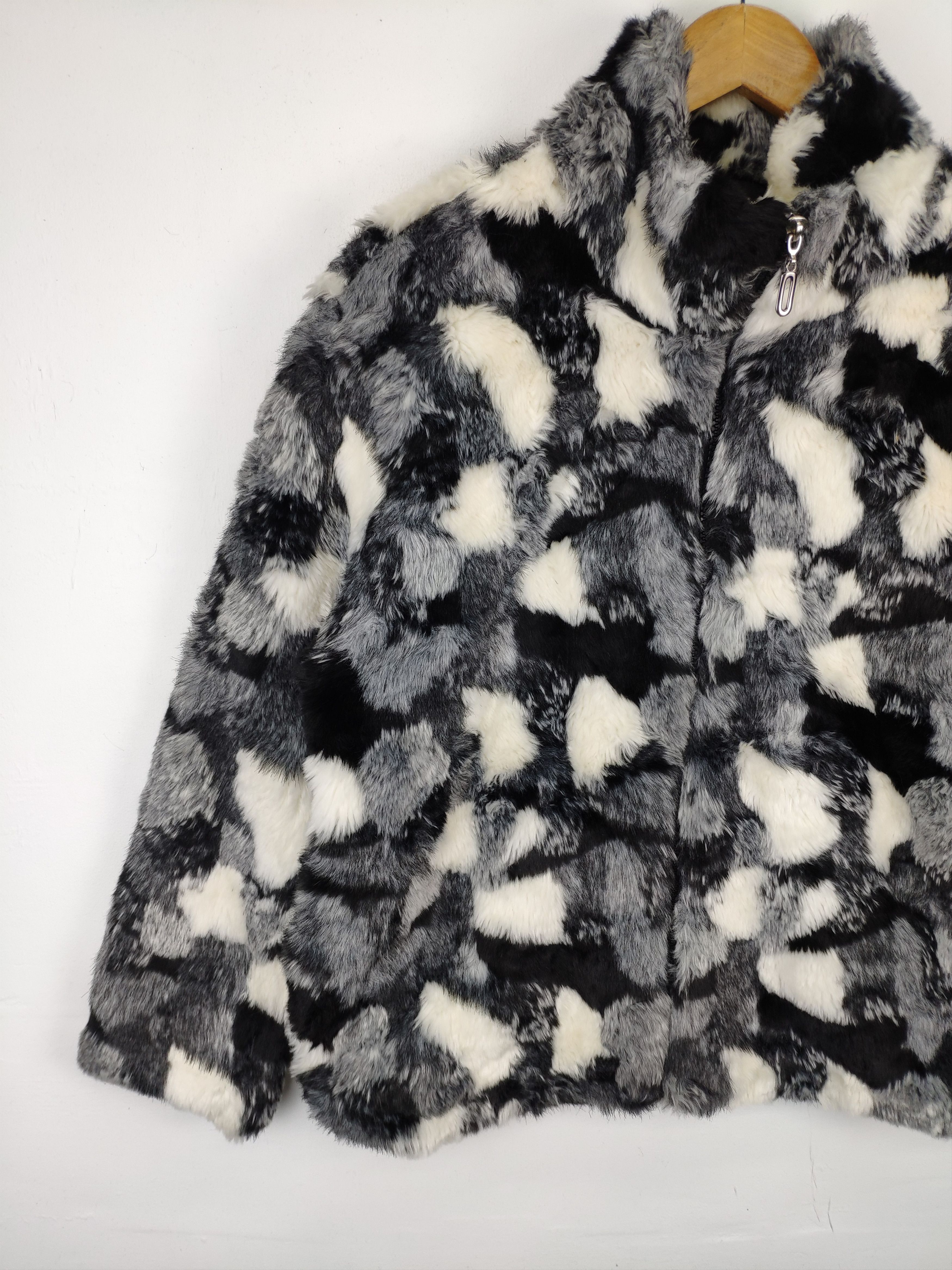 Japanese Brand × Vintage Vintage Faux Fur Cropped Jacket Issey Miyake Style Size M / US 6-8 / IT 42-44 - 8 Thumbnail