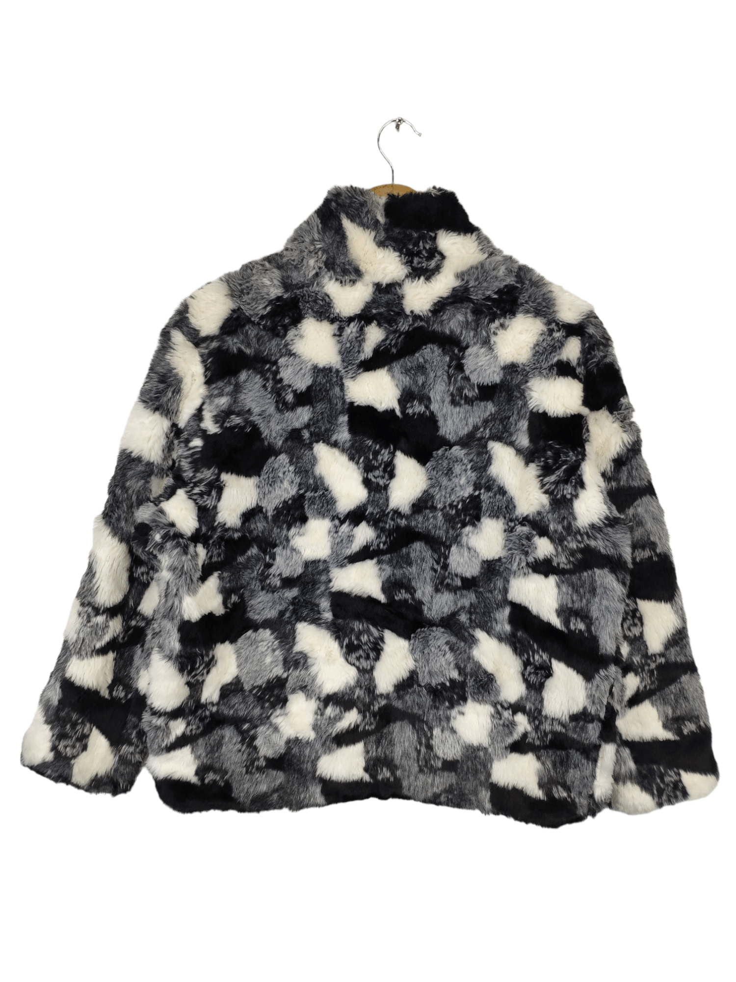 Japanese Brand × Vintage Vintage Faux Fur Cropped Jacket Issey Miyake Style Size M / US 6-8 / IT 42-44 - 2 Thumbnail