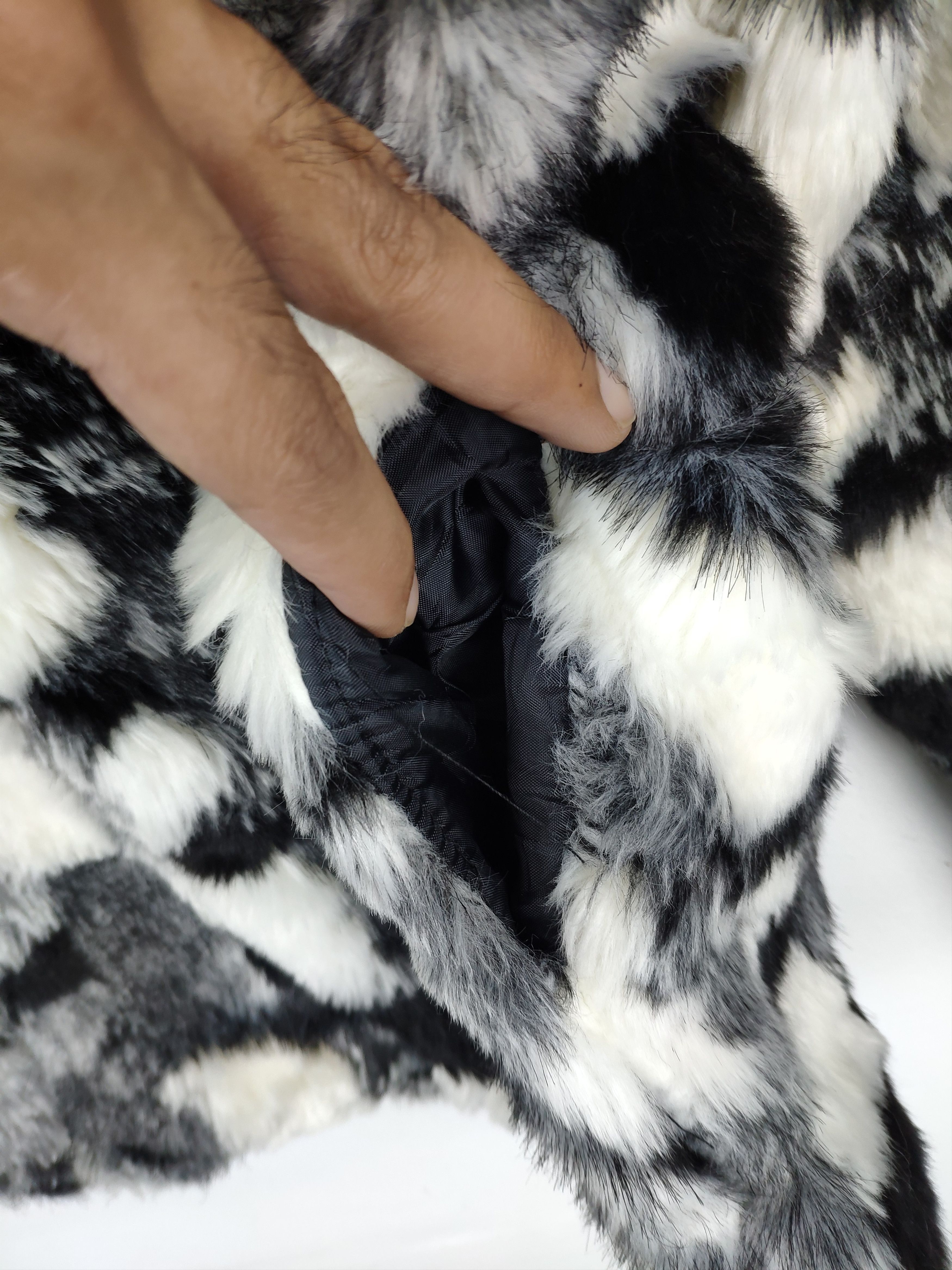 Japanese Brand × Vintage Vintage Faux Fur Cropped Jacket Issey Miyake Style Size M / US 6-8 / IT 42-44 - 11 Thumbnail