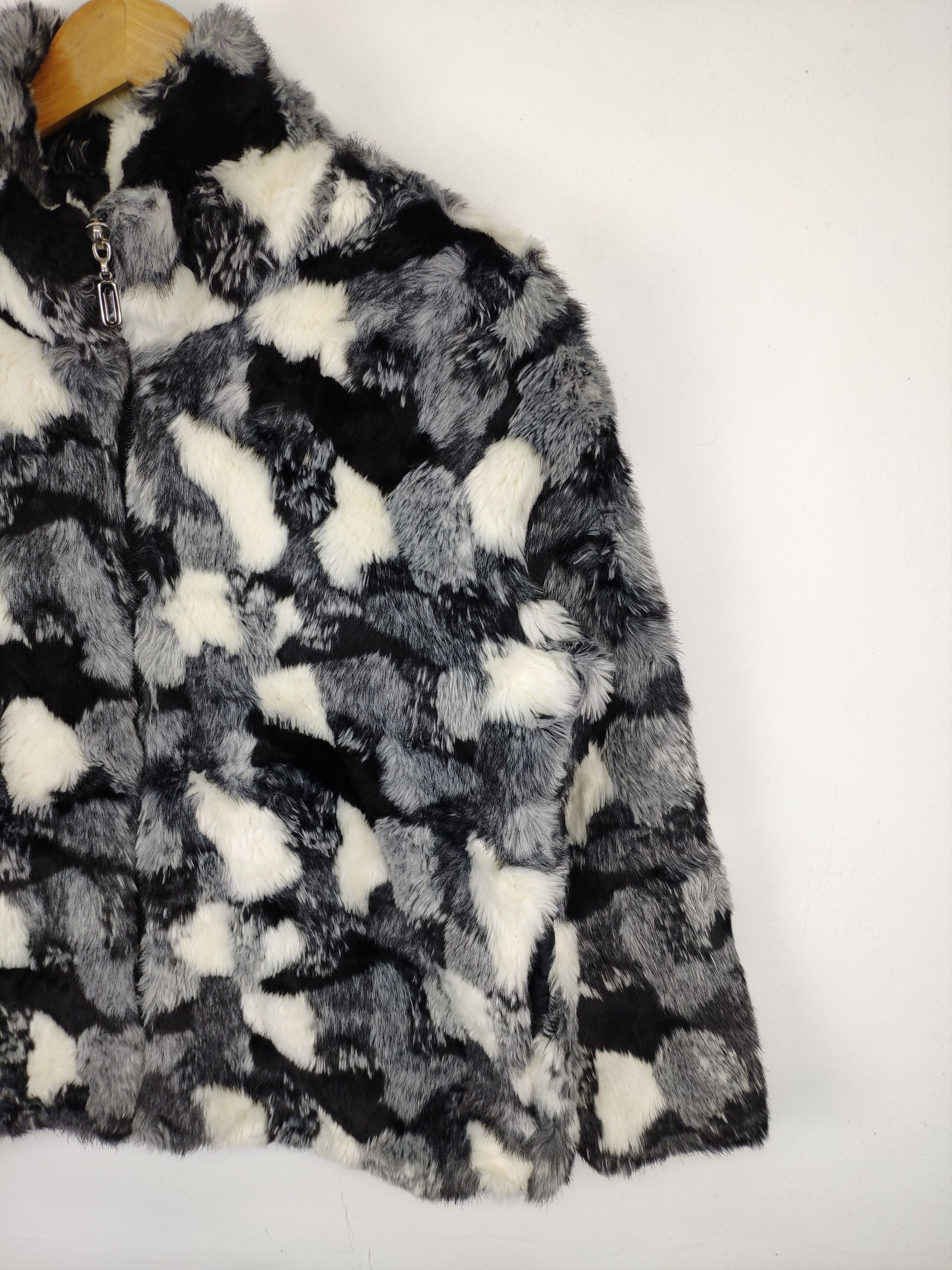 Japanese Brand × Vintage Vintage Faux Fur Cropped Jacket Issey Miyake Style Size M / US 6-8 / IT 42-44 - 7 Thumbnail