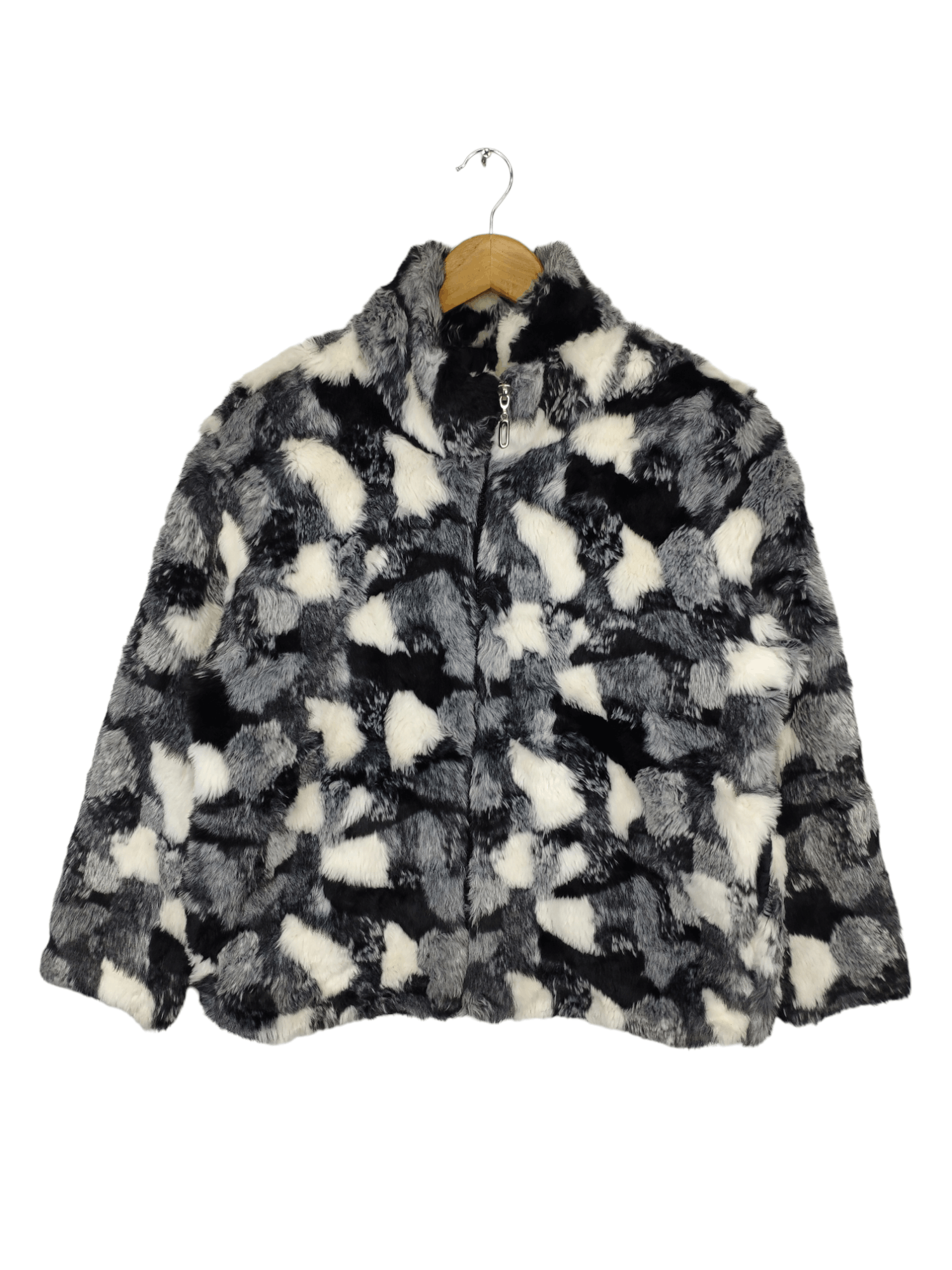 Japanese Brand × Vintage Vintage Faux Fur Cropped Jacket Issey Miyake Style Size M / US 6-8 / IT 42-44 - 1 Thumbnail