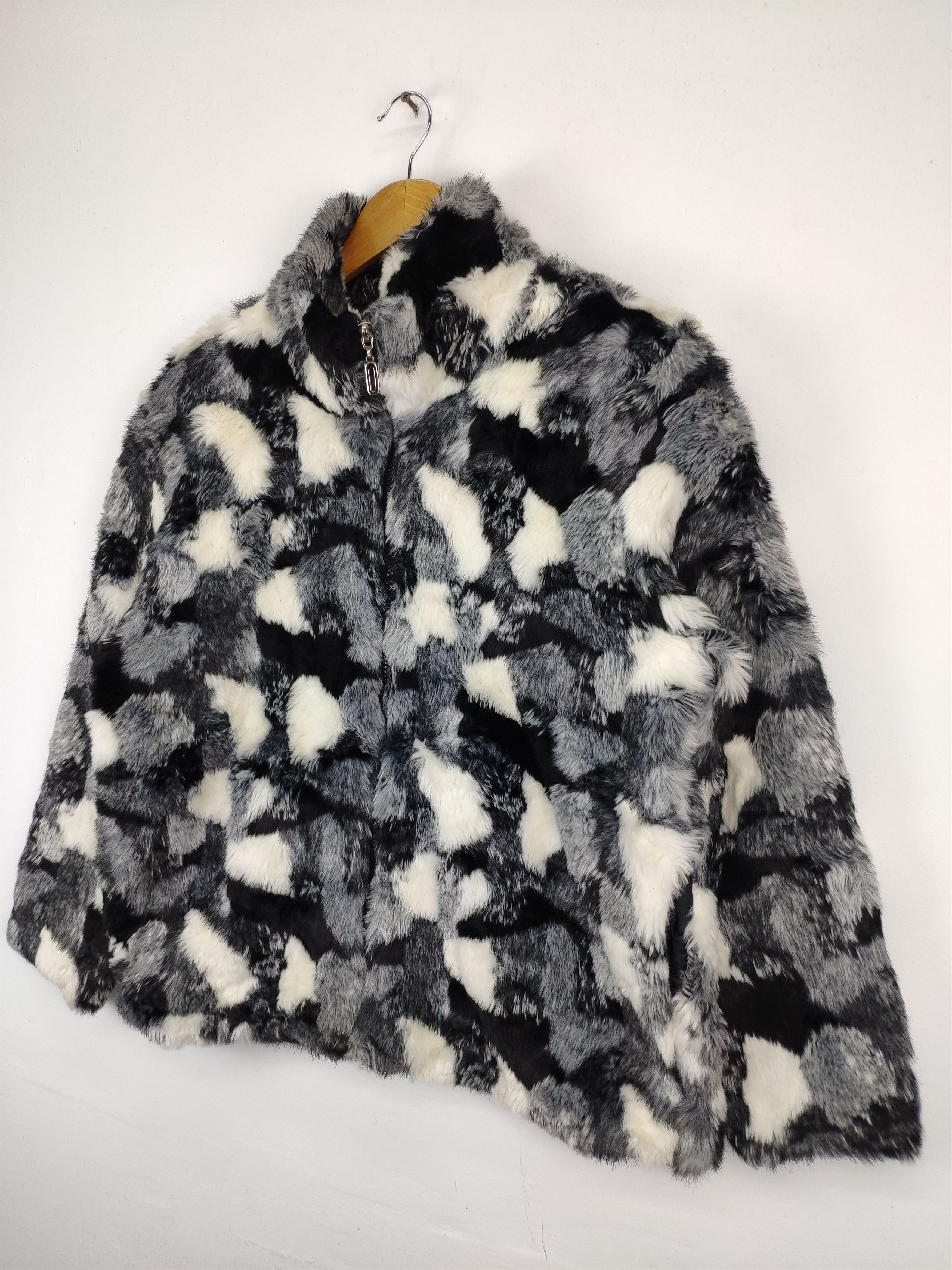 Japanese Brand × Vintage Vintage Faux Fur Cropped Jacket Issey Miyake Style Size M / US 6-8 / IT 42-44 - 5 Thumbnail