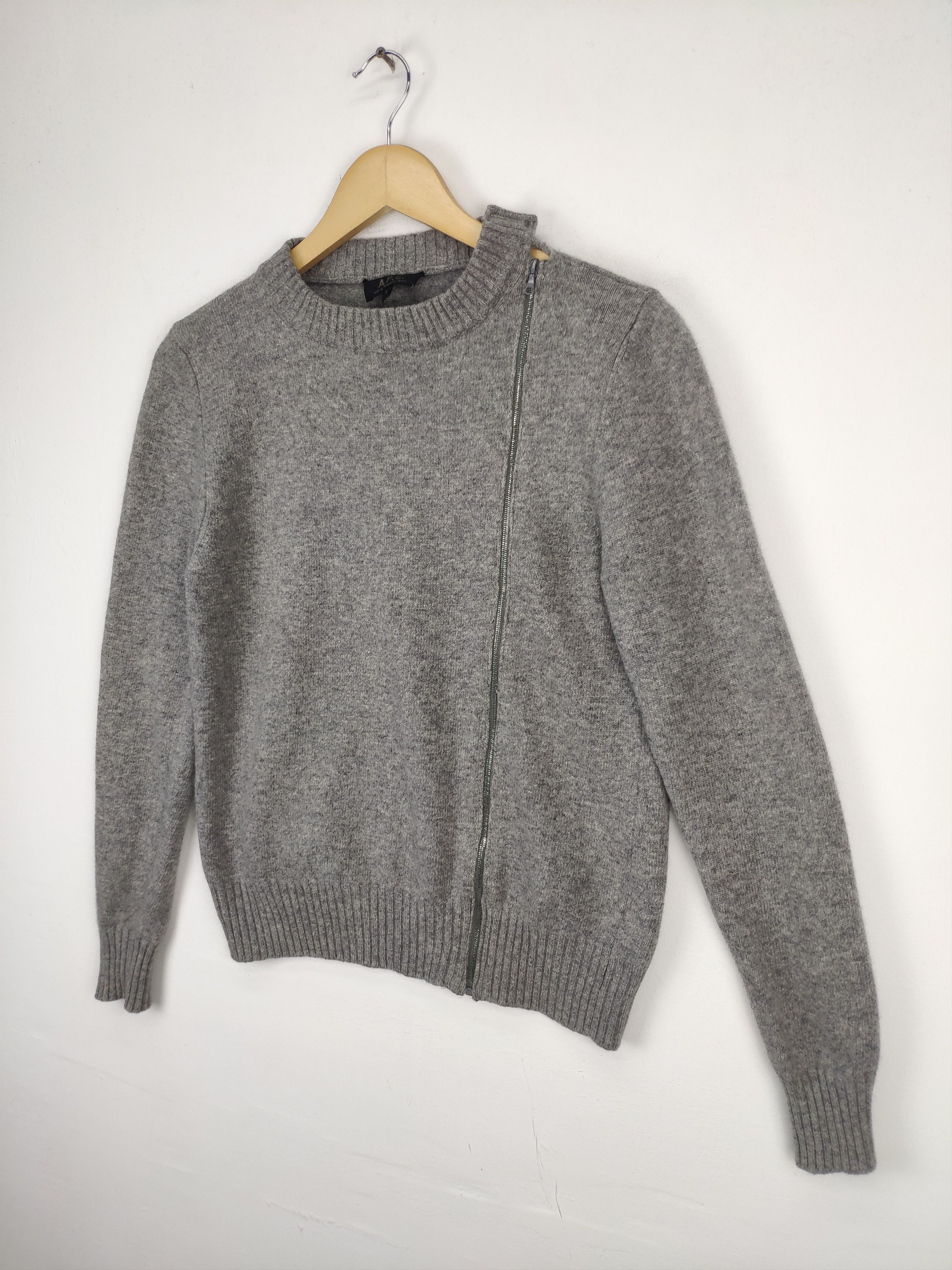 A.P.C. × Designer Vintage APC Wool Sweater Zipper Made In Italy Size US S / EU 44-46 / 1 - 6 Thumbnail