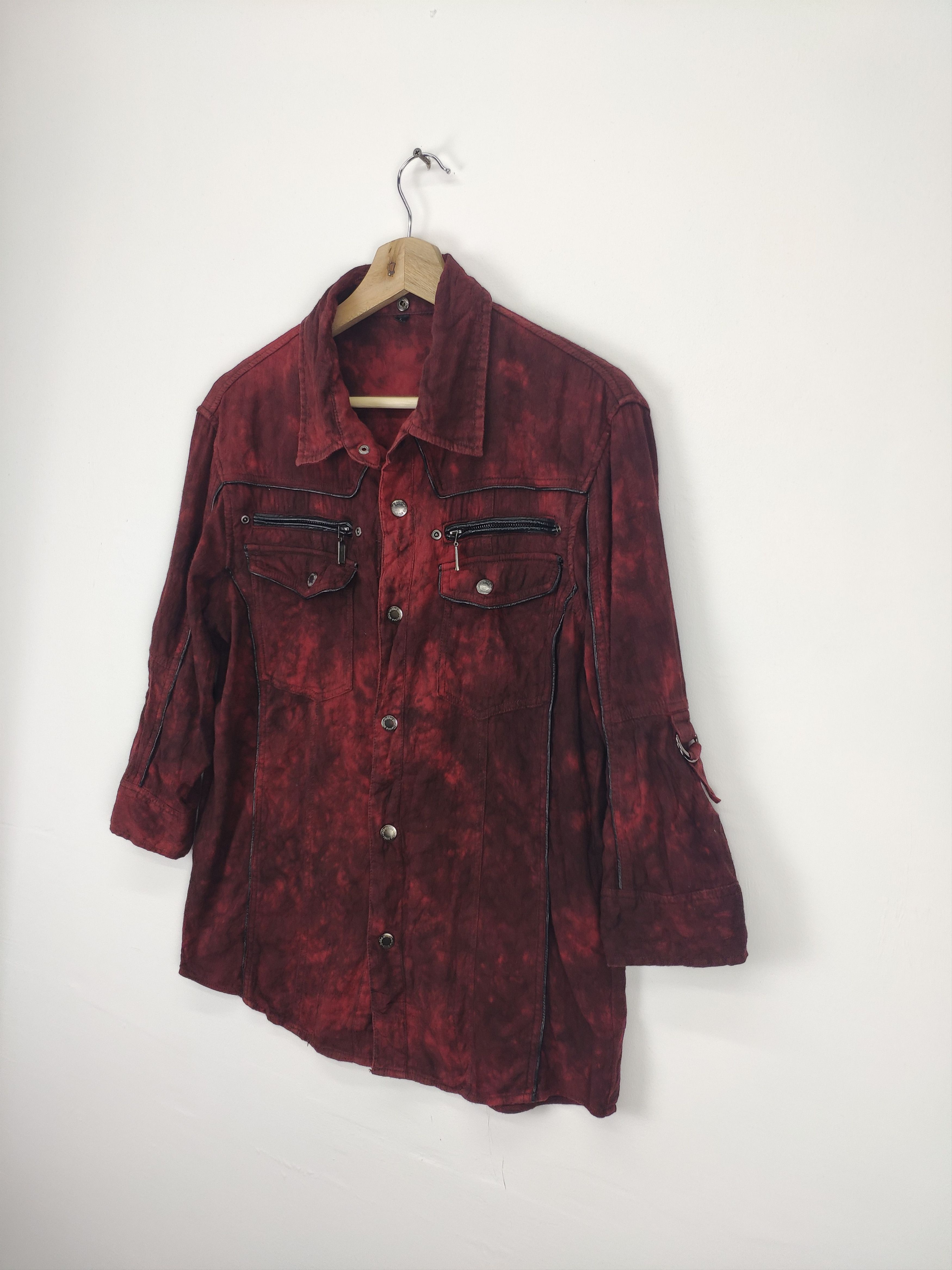 Japanese Brand × Seditionaries Steal 💥 Vintage Snap Button Up Shirt Acid Wash Size M / US 6-8 / IT 42-44 - 2 Thumbnail