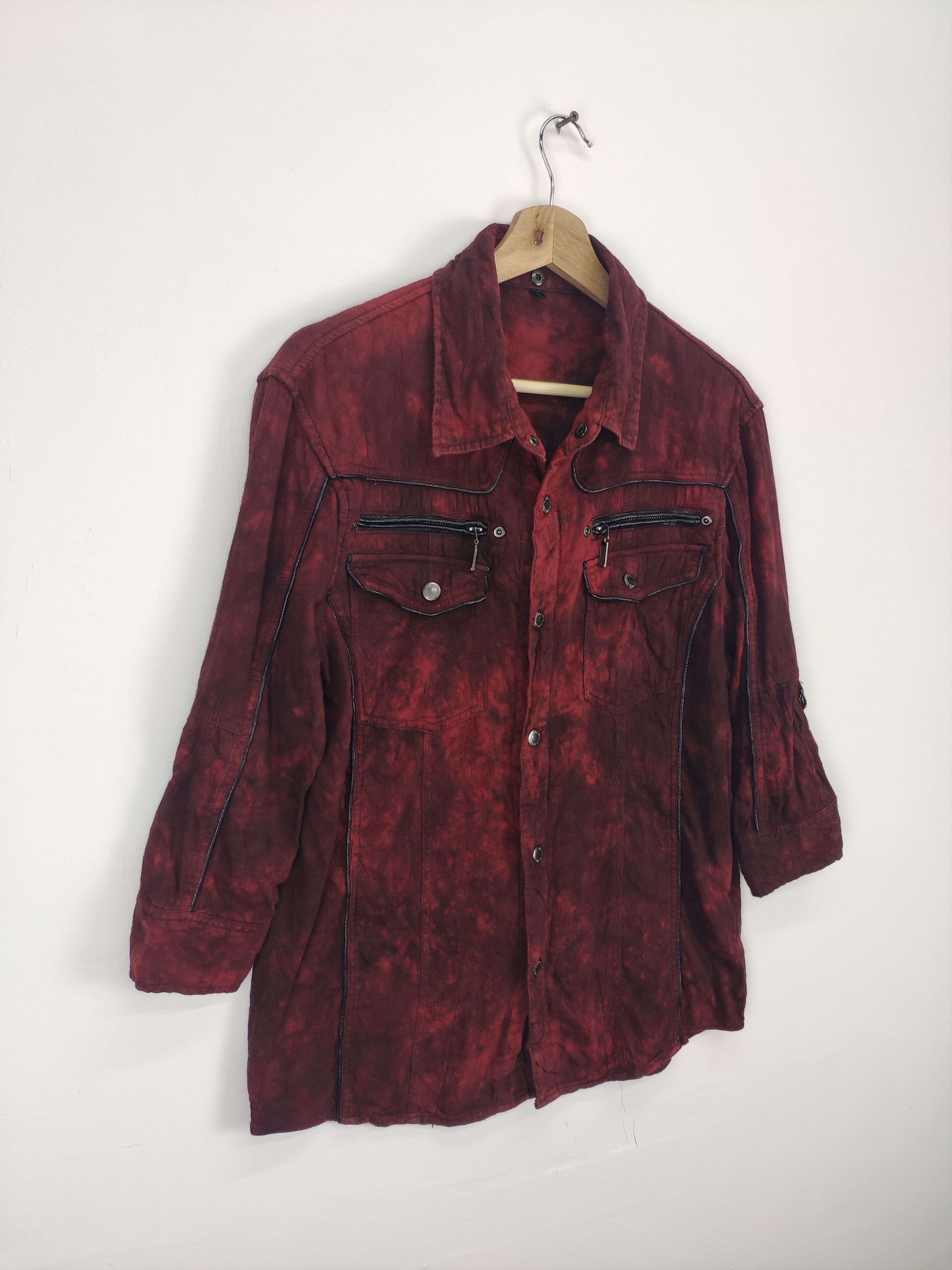 Japanese Brand × Seditionaries Steal 💥 Vintage Snap Button Up Shirt Acid Wash Size M / US 6-8 / IT 42-44 - 3 Thumbnail