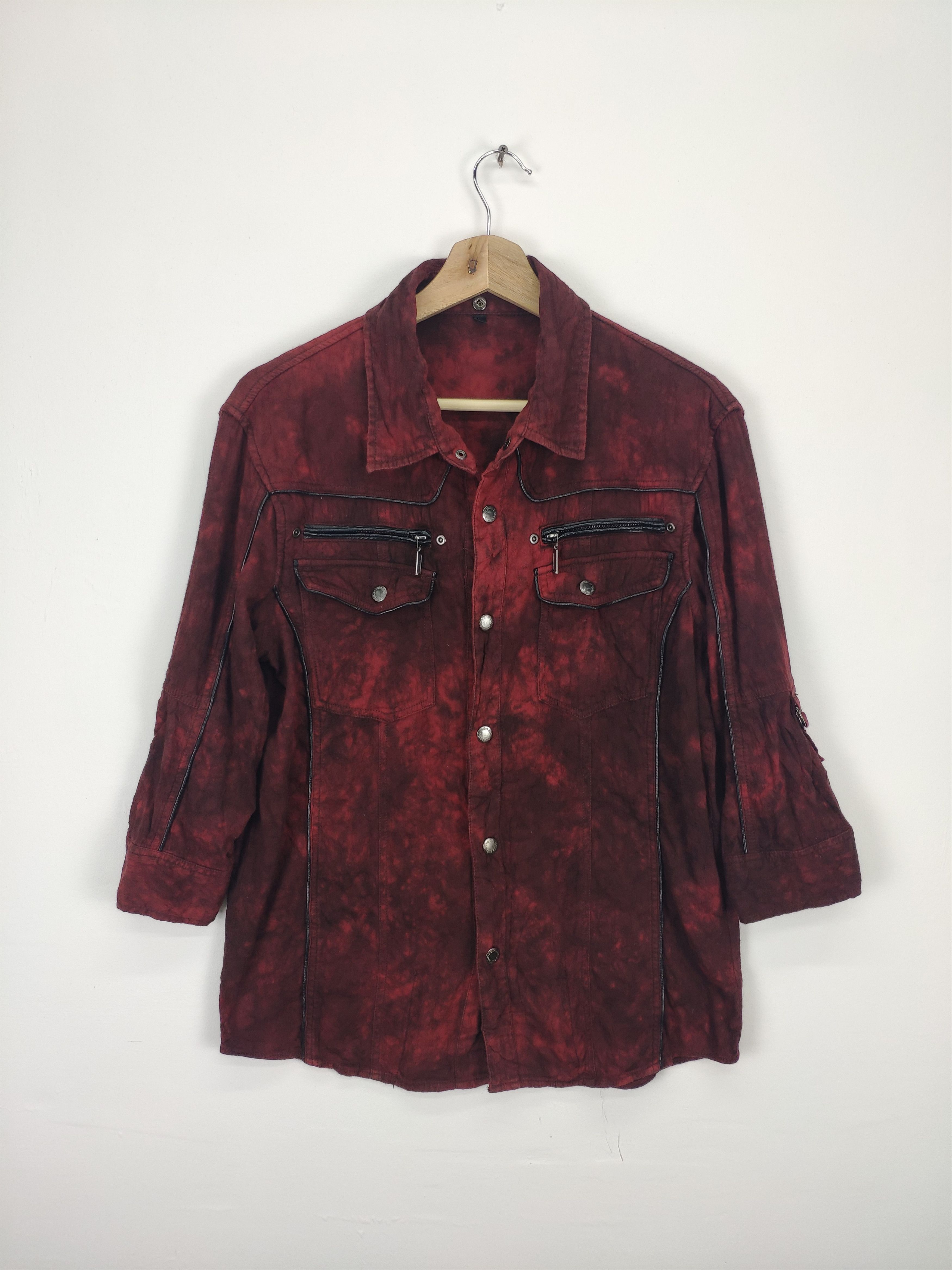 Japanese Brand × Seditionaries Steal 💥 Vintage Snap Button Up Shirt Acid Wash Size M / US 6-8 / IT 42-44 - 1 Thumbnail