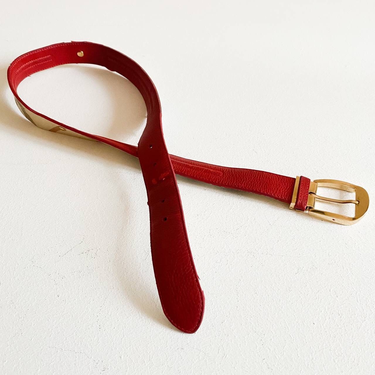 Burberry × Vintage Burberry London Double Sided Nova Check Vintage Belt Size ONE SIZE - 5 Thumbnail