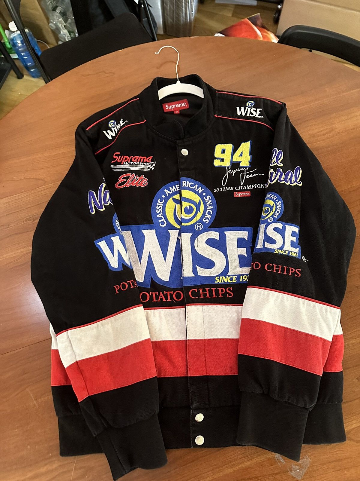 Supreme wise racing jacket shop