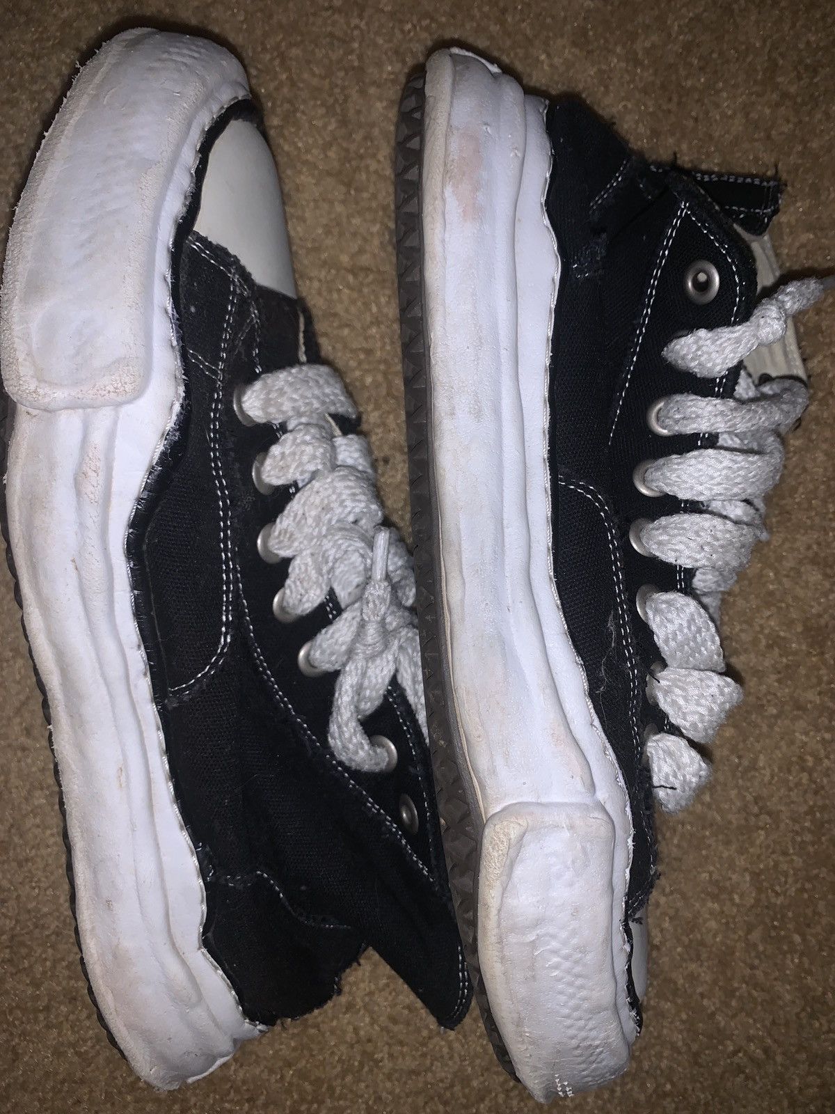Maison MIHARA YASUHIRO Maison Mihara Yasuhiro distressed black sneaker Size US 9.5 / EU 42-43 - 7 Thumbnail