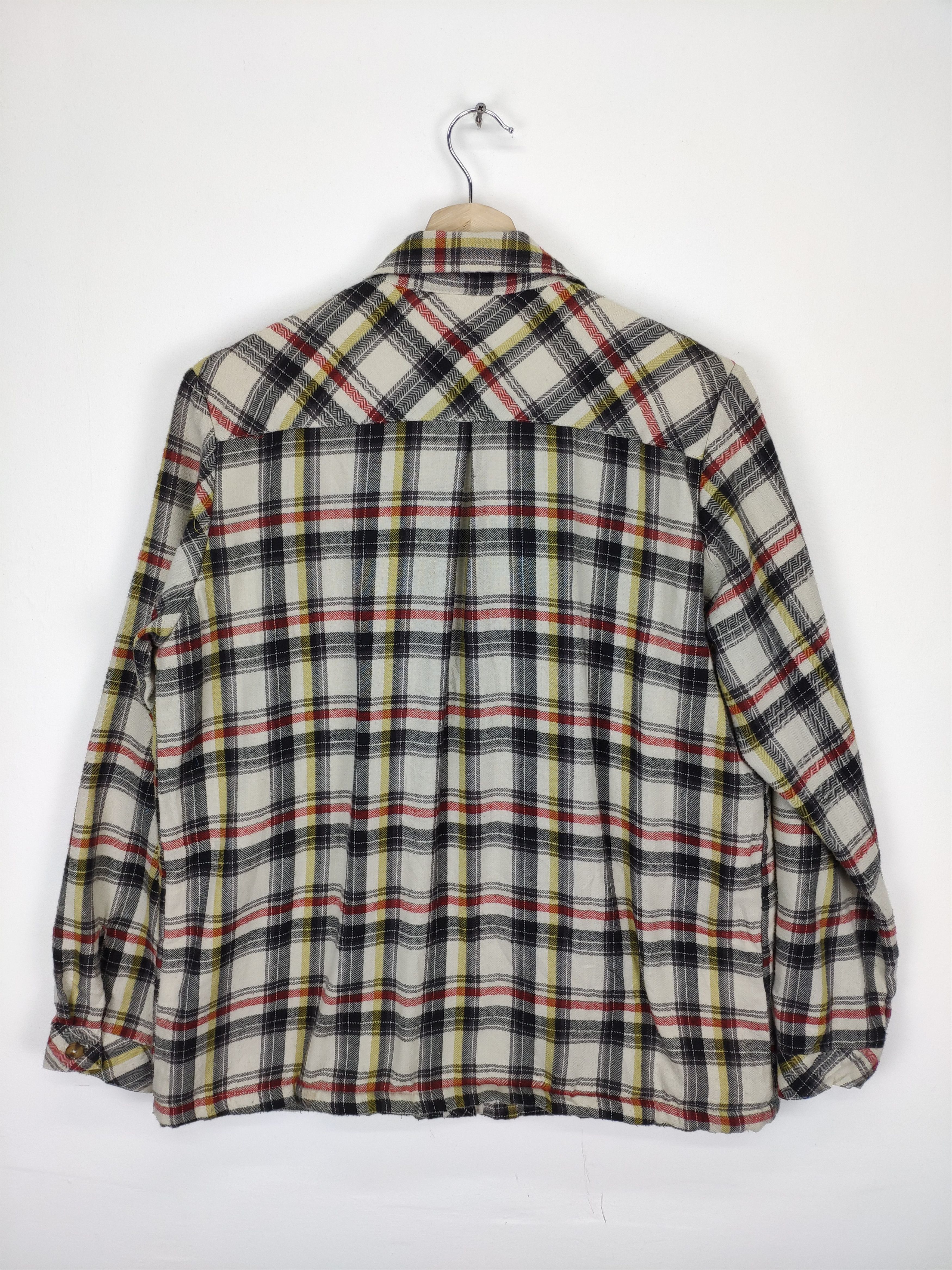 Flannel × Japanese Brand Vintage Plaid Flannel Lining Fleece Travis Style Size US S / EU 44-46 / 1 - 12 Thumbnail