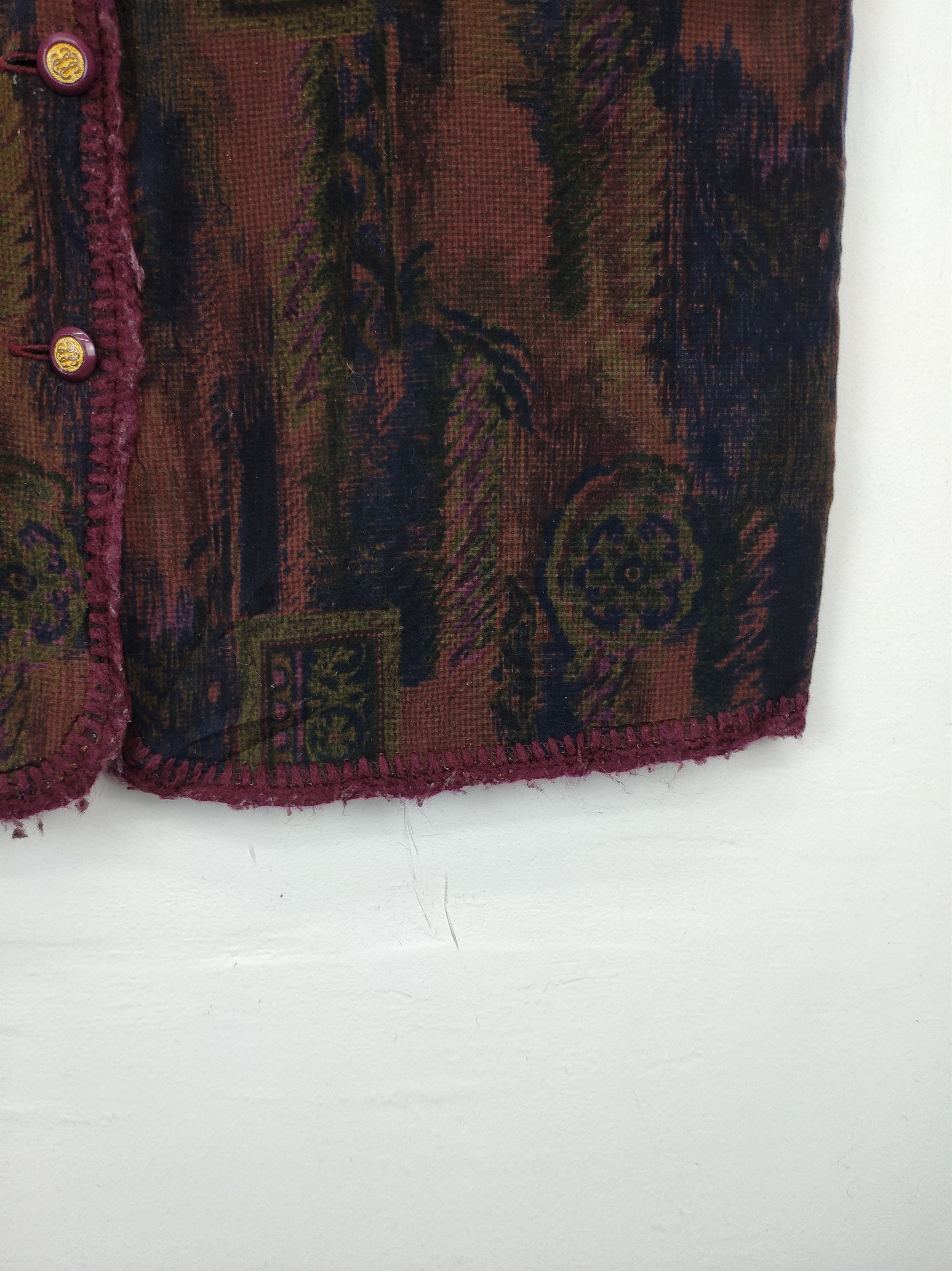 Japanese Brand × Vintage Vintage Vest Lining Fleece Abstract Motif Size M / US 6-8 / IT 42-44 - 11 Thumbnail