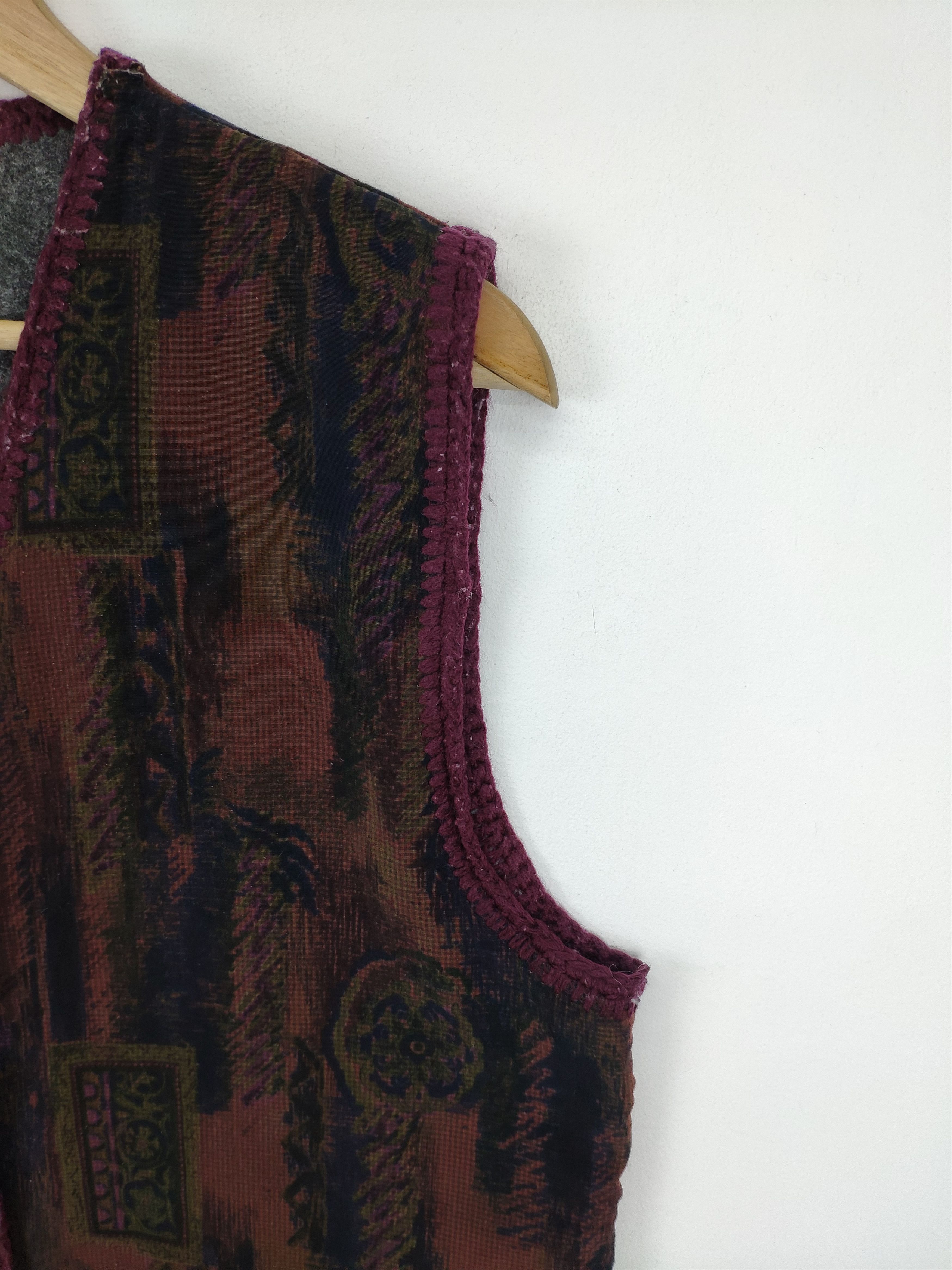 Japanese Brand × Vintage Vintage Vest Lining Fleece Abstract Motif Size M / US 6-8 / IT 42-44 - 8 Thumbnail