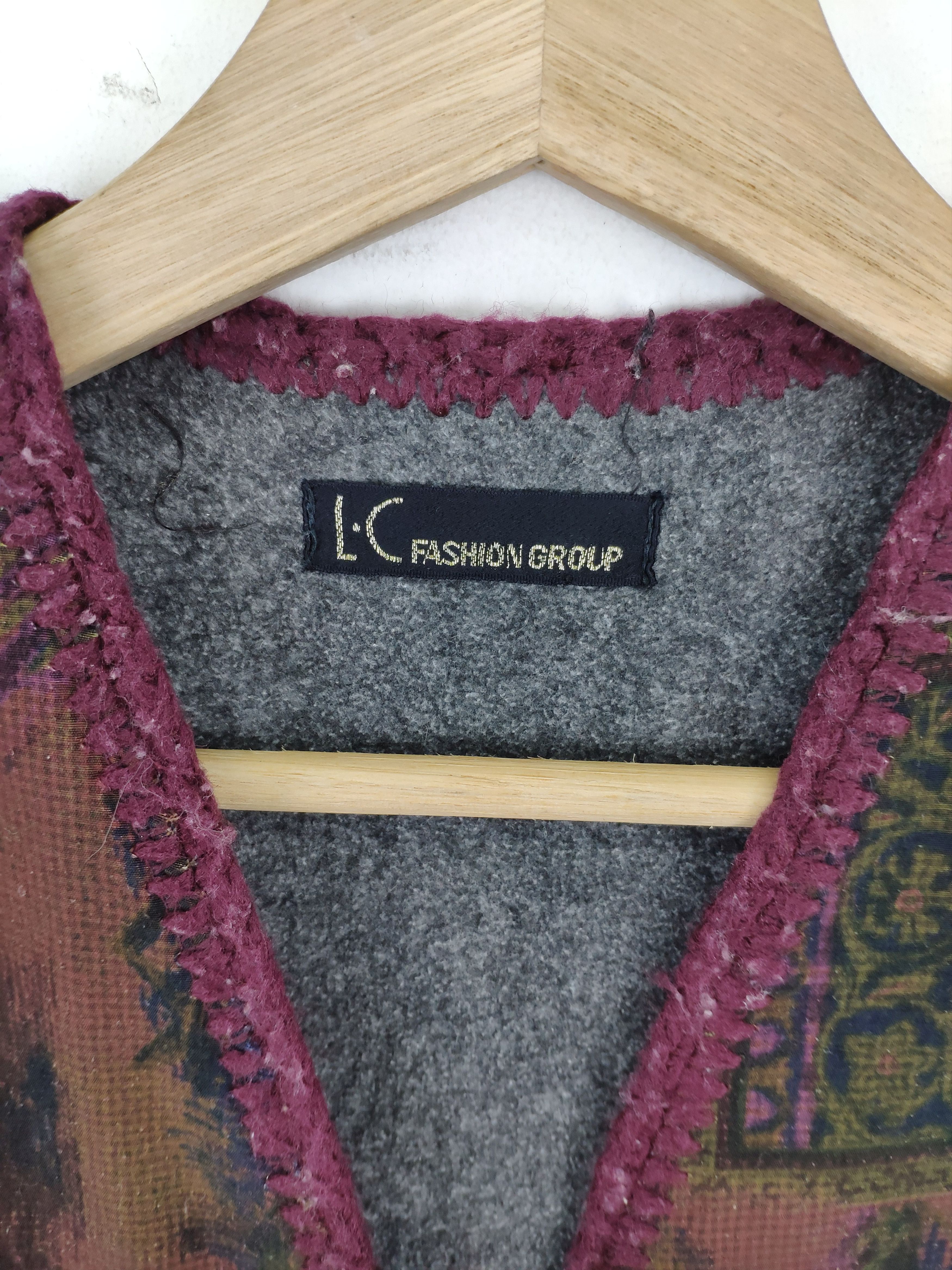 Japanese Brand × Vintage Vintage Vest Lining Fleece Abstract Motif Size M / US 6-8 / IT 42-44 - 3 Thumbnail