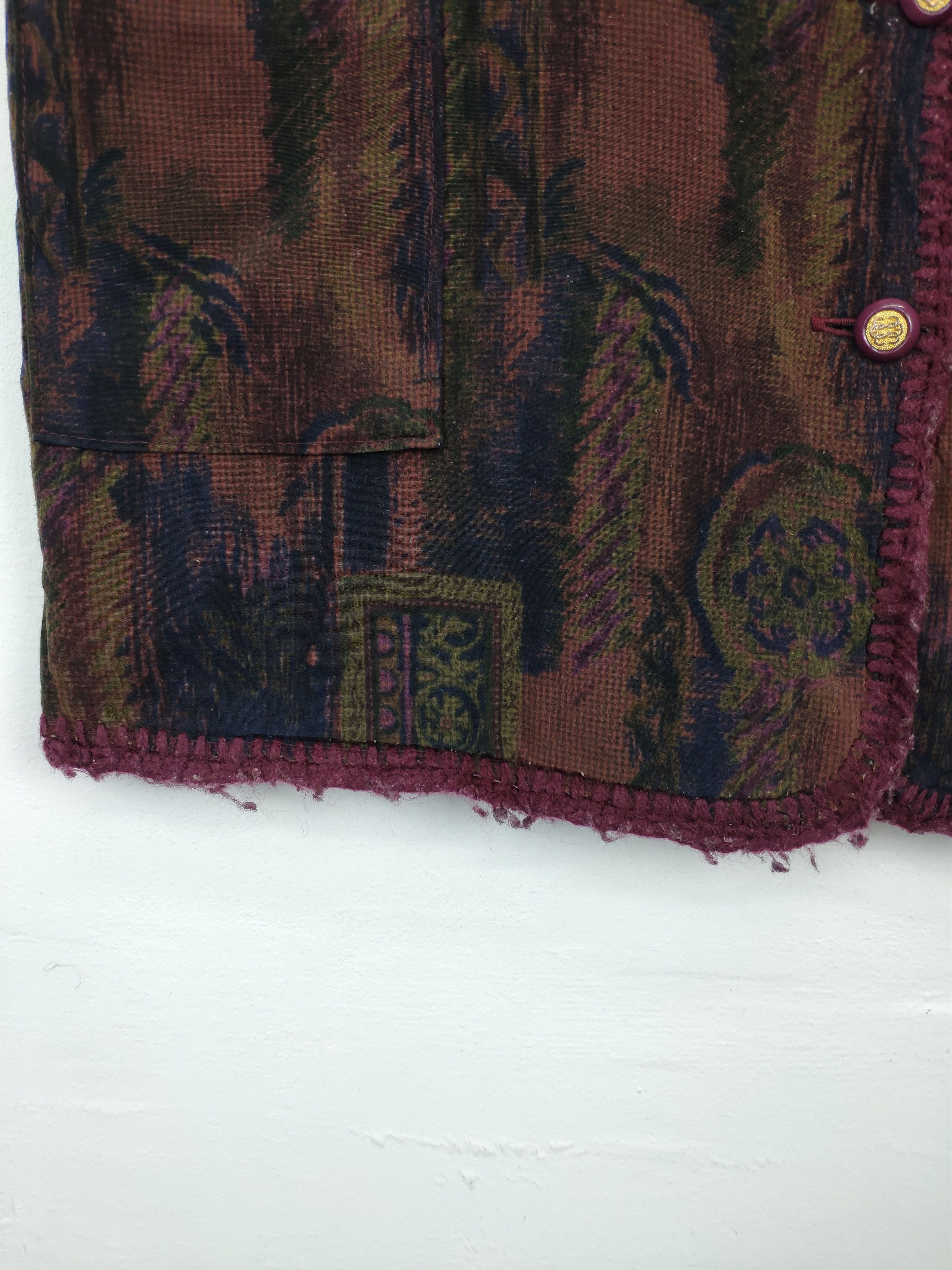 Japanese Brand × Vintage Vintage Vest Lining Fleece Abstract Motif Size M / US 6-8 / IT 42-44 - 10 Thumbnail
