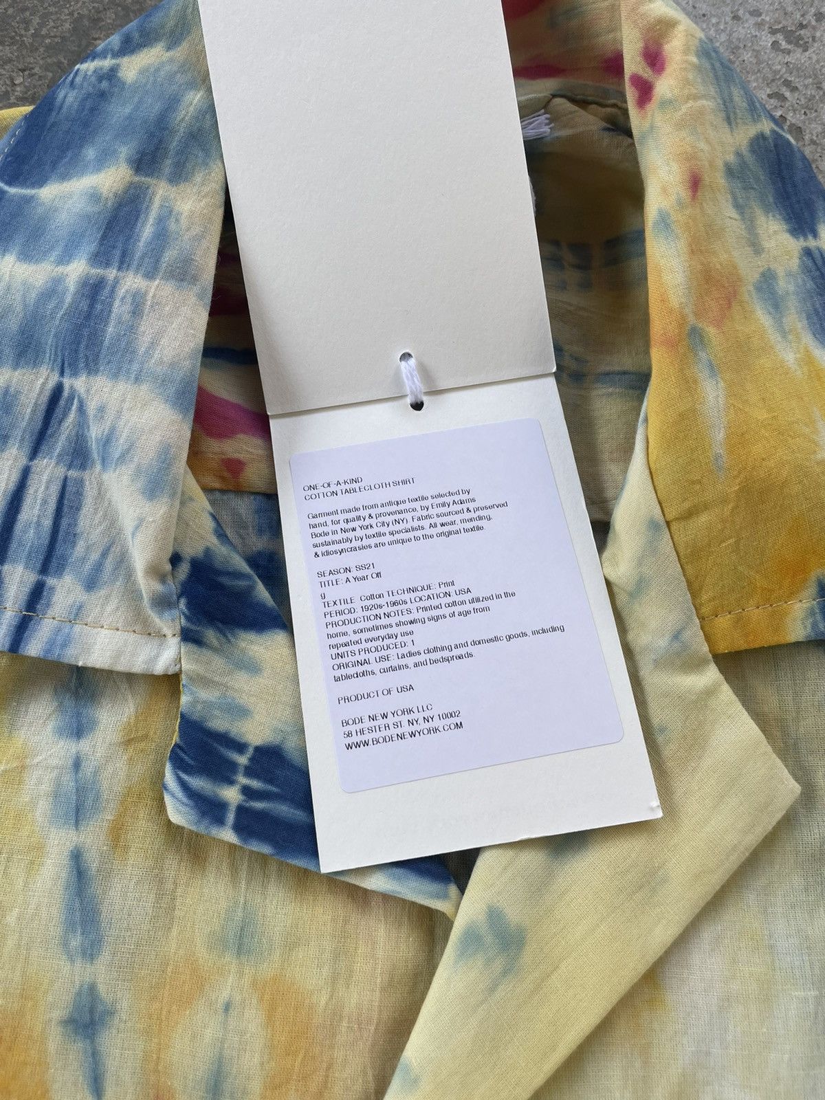 Bode One of a Kind Tie Dye Button Shirt L/XL Size US XL / EU 56 / 4 - 5 Thumbnail