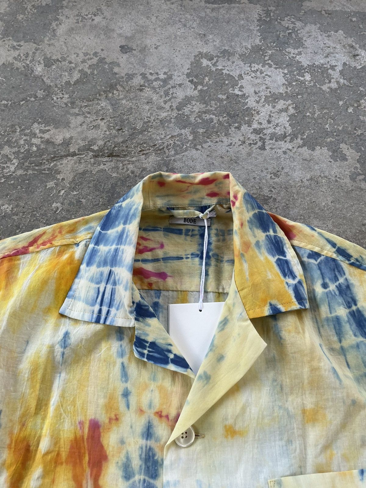 Bode One of a Kind Tie Dye Button Shirt L/XL Size US XL / EU 56 / 4 - 3 Thumbnail